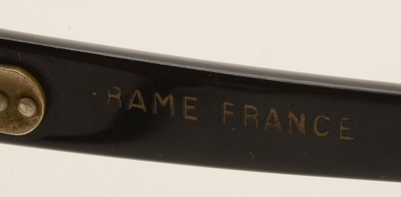 Vintage French Eyeglass Frames with Aurora Borealis Rhinestones