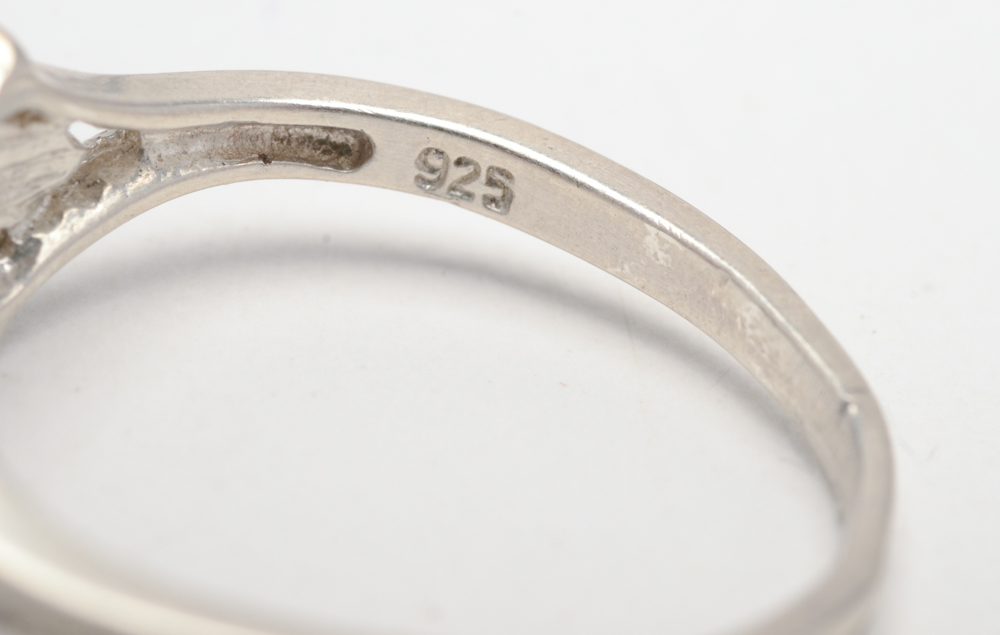 Group of Seven Sterling Silver Rings