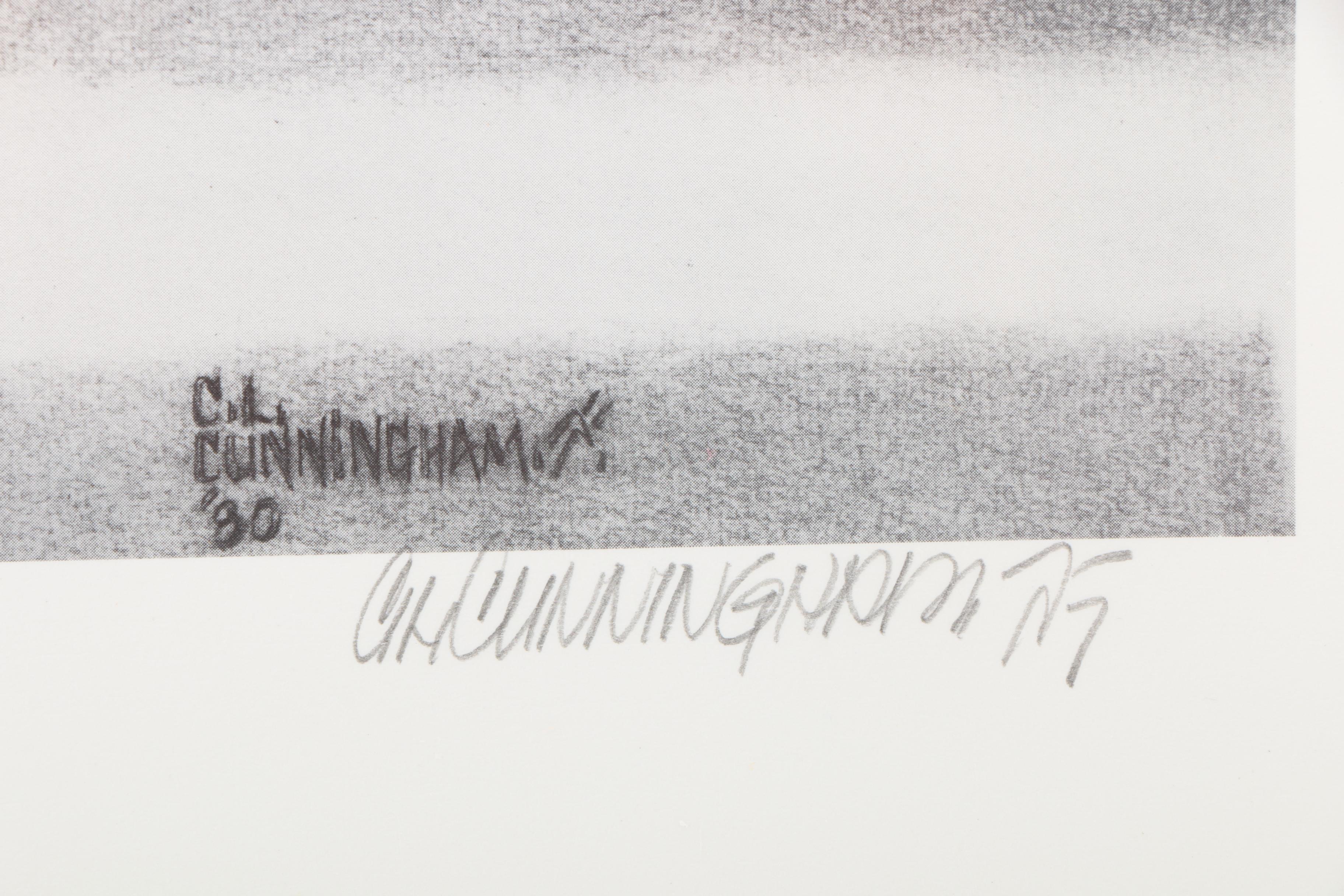 C.L. Cunningham Limited Edition Offset Lithograph on Paper "Pink"