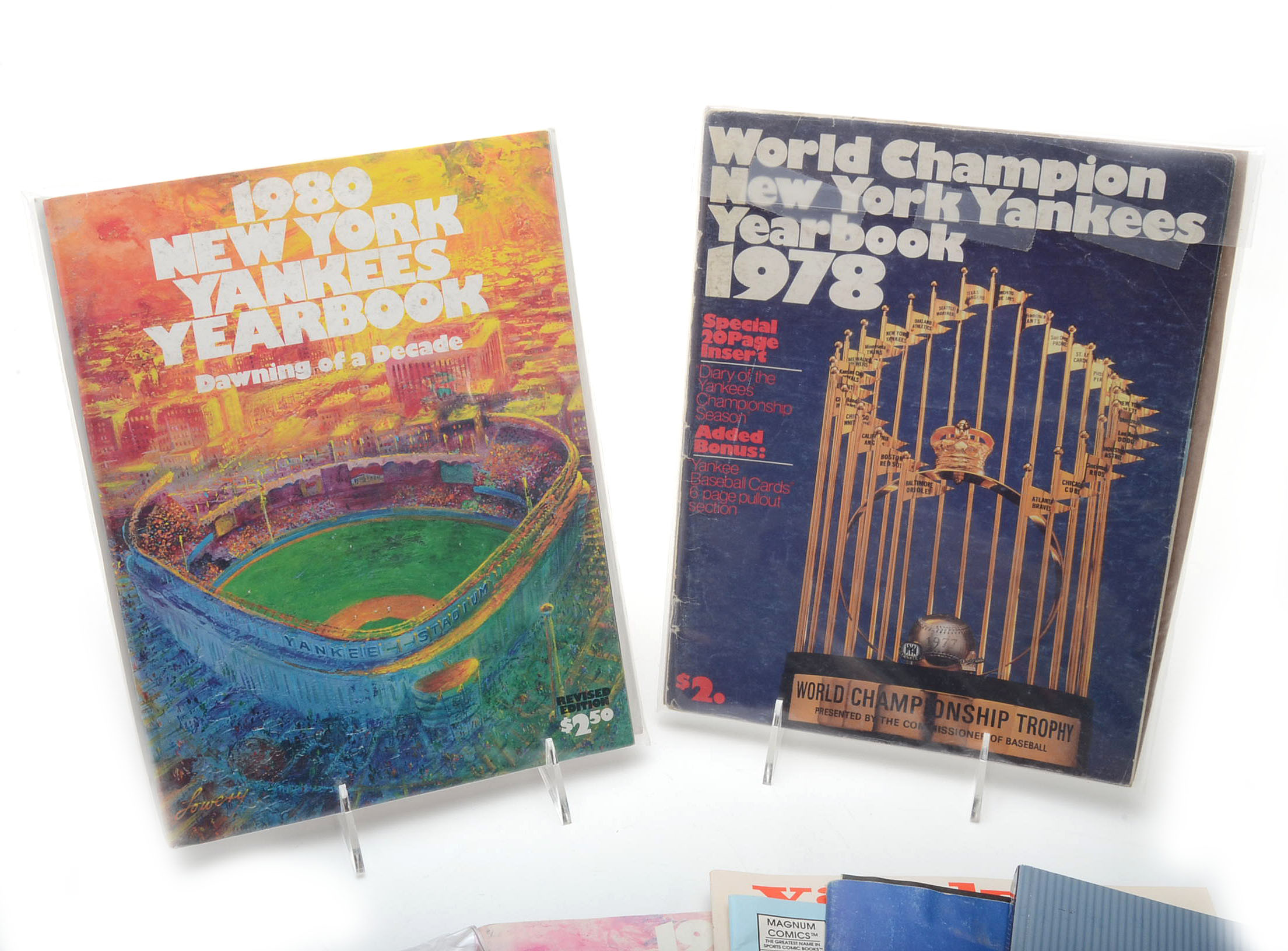 DiMaggio Photo with Yankee Programs