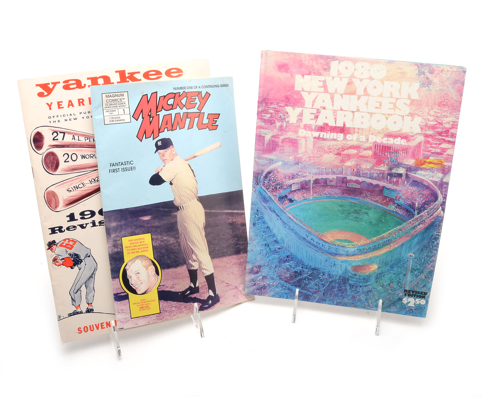 DiMaggio Photo with Yankee Programs