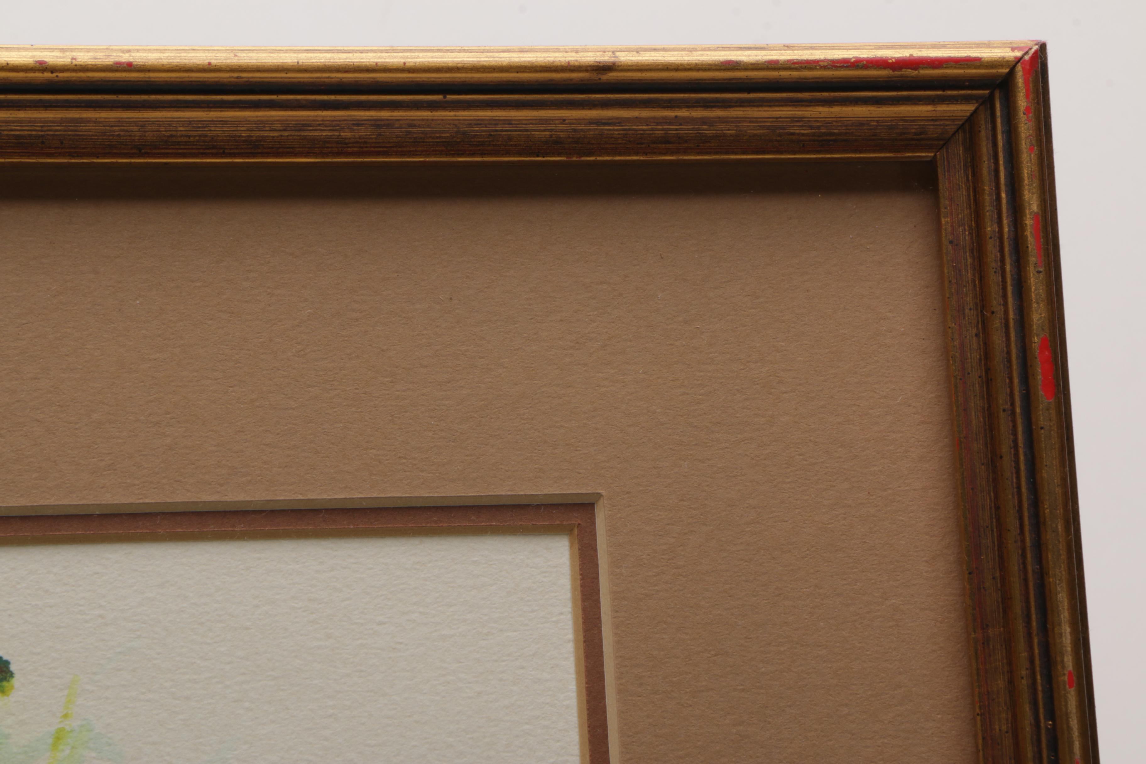 Shirley Little Watercolor Painting of Floral Still Life