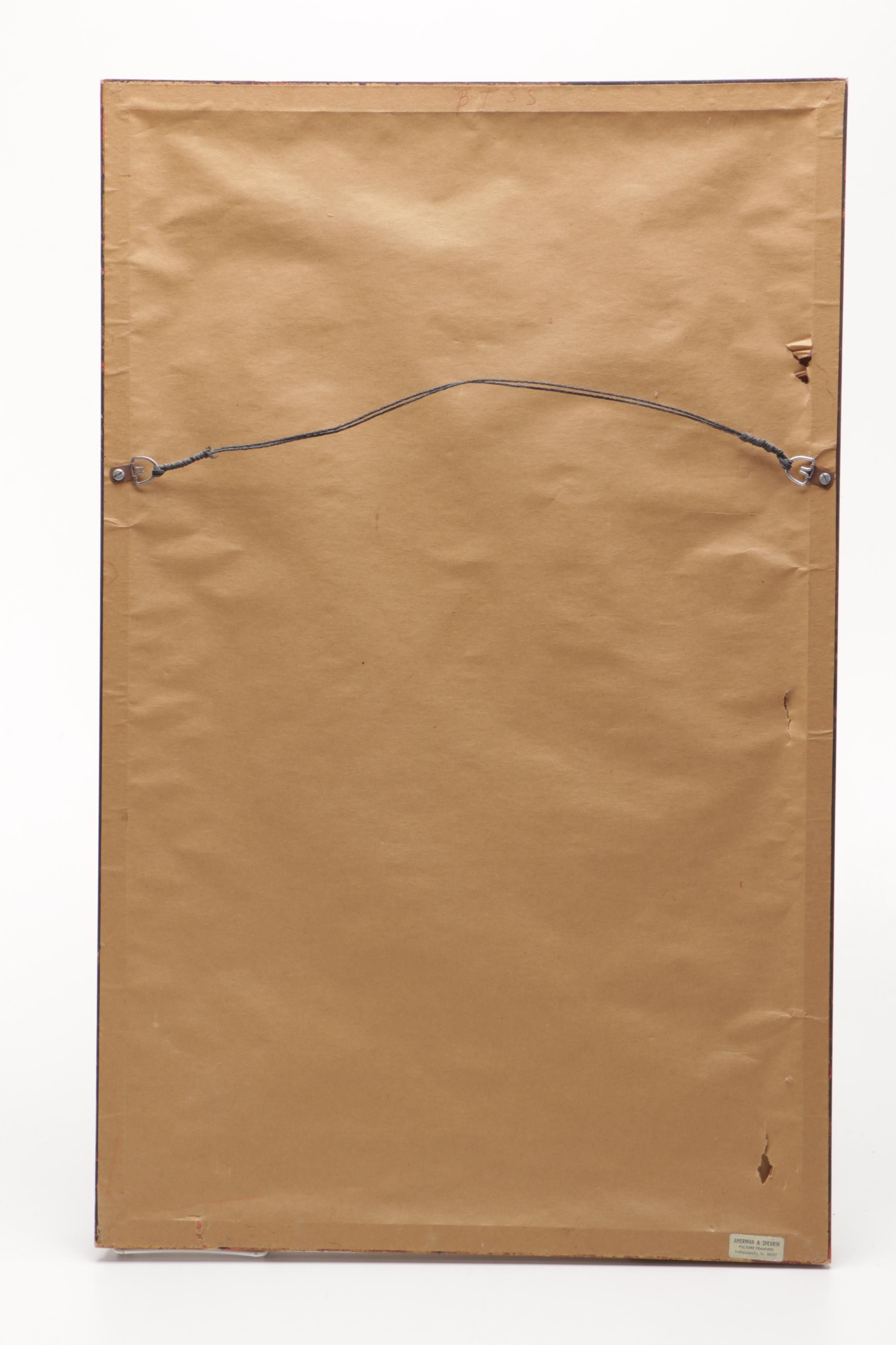 Shirley Little Watercolor Painting of Floral Still Life