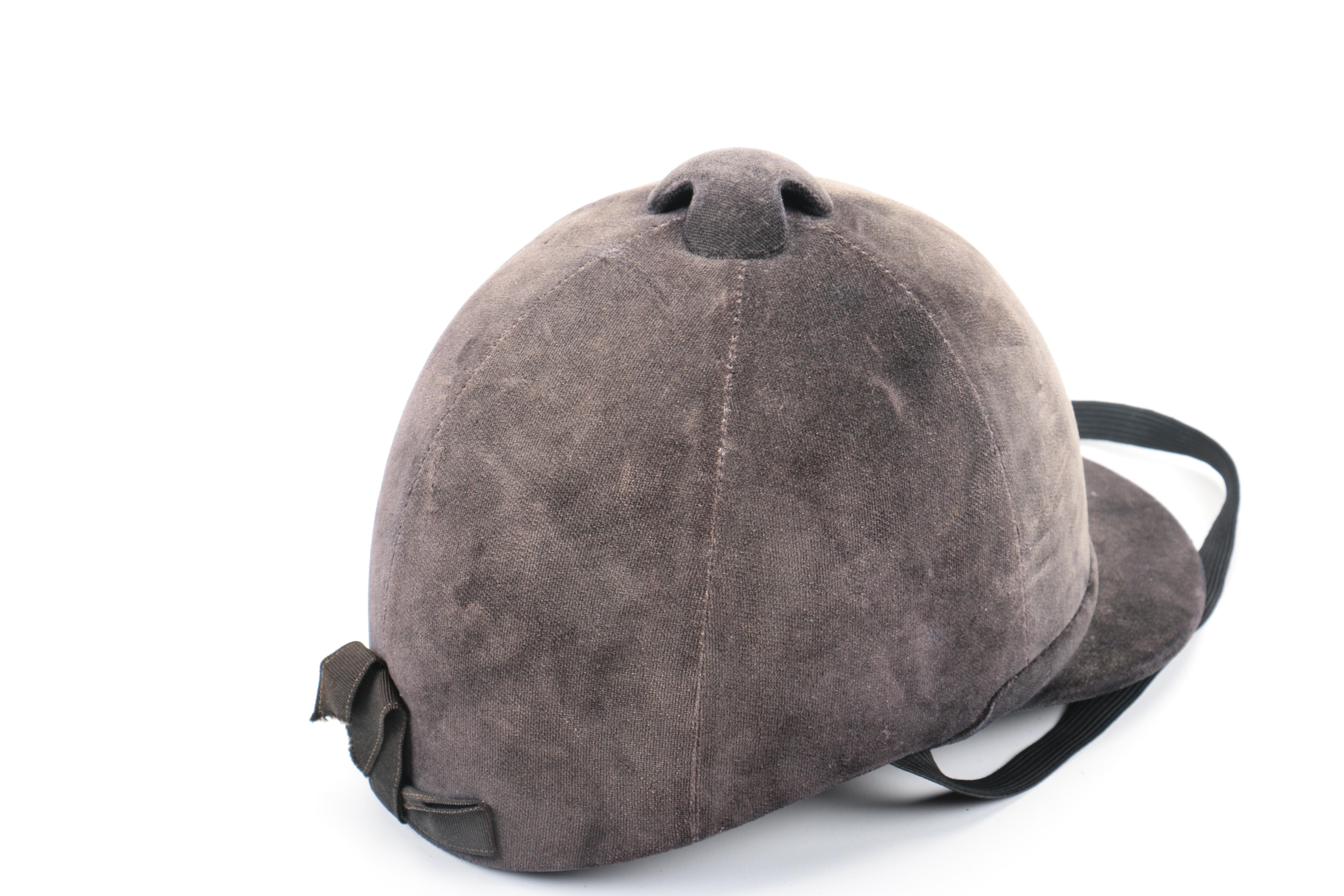 Pair of Grey Hunt Seat Riding Helmets