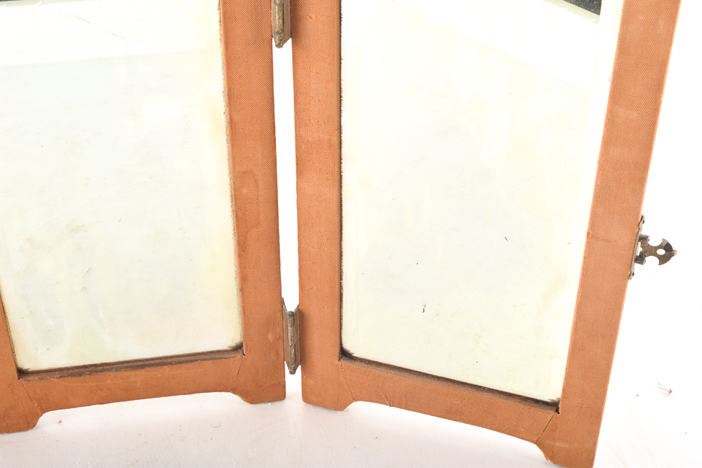 1930's Tri-Fold Hanging Vanity Mirror