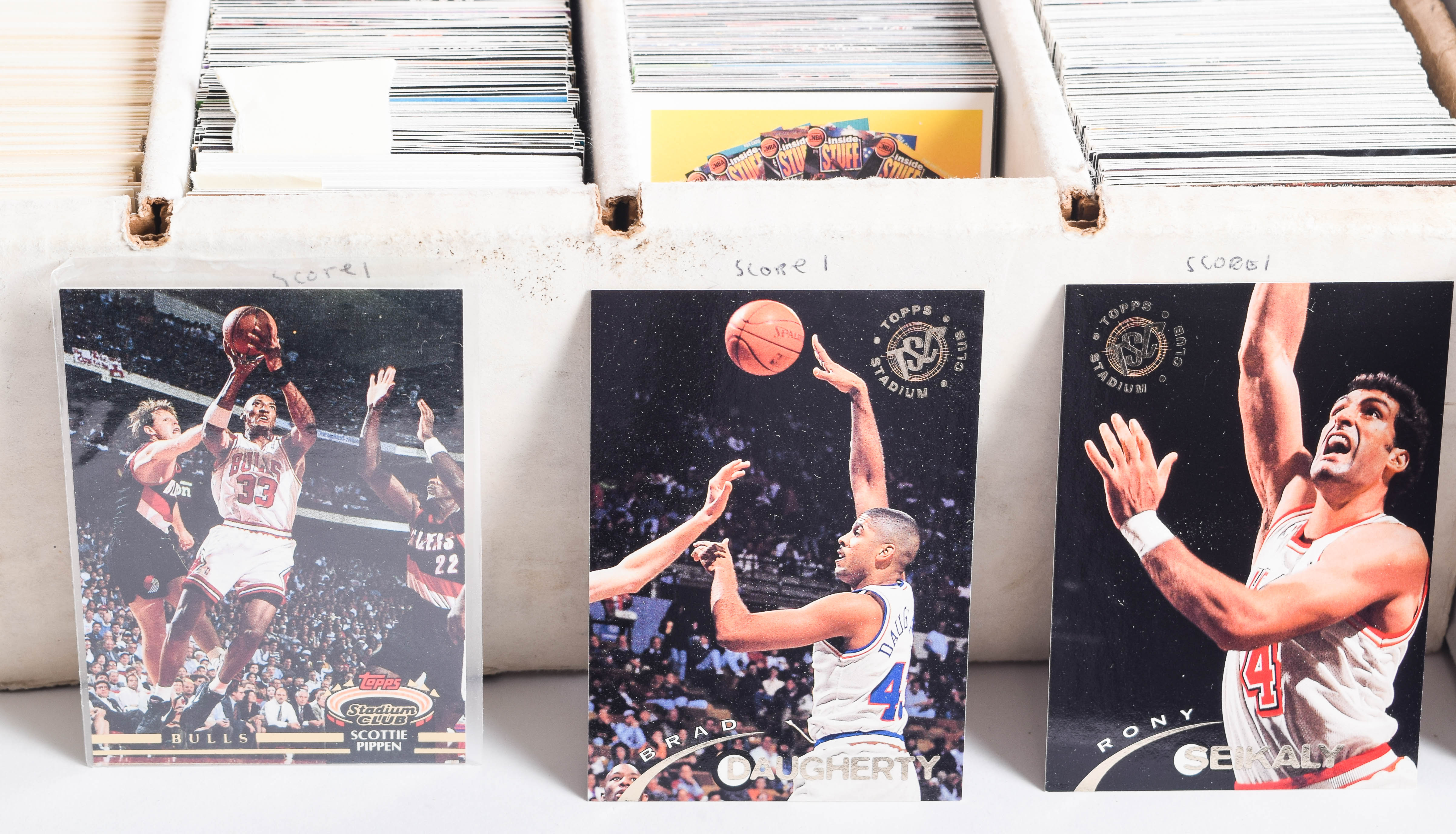 Collection of 1990's Topps and Topps Stadium Club Basketball Cards