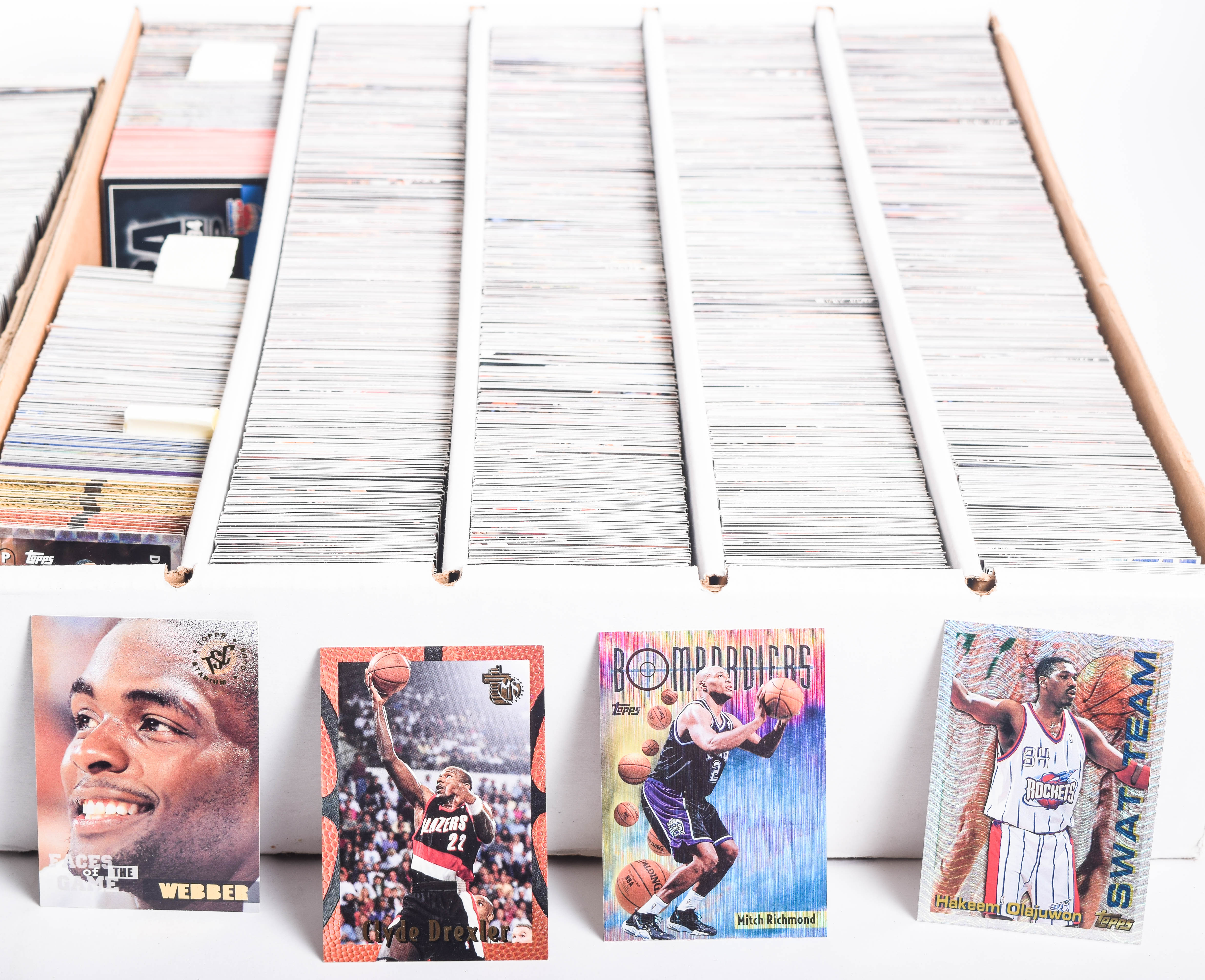 Collection of 1990's Topps and Topps Stadium Club Basketball Cards