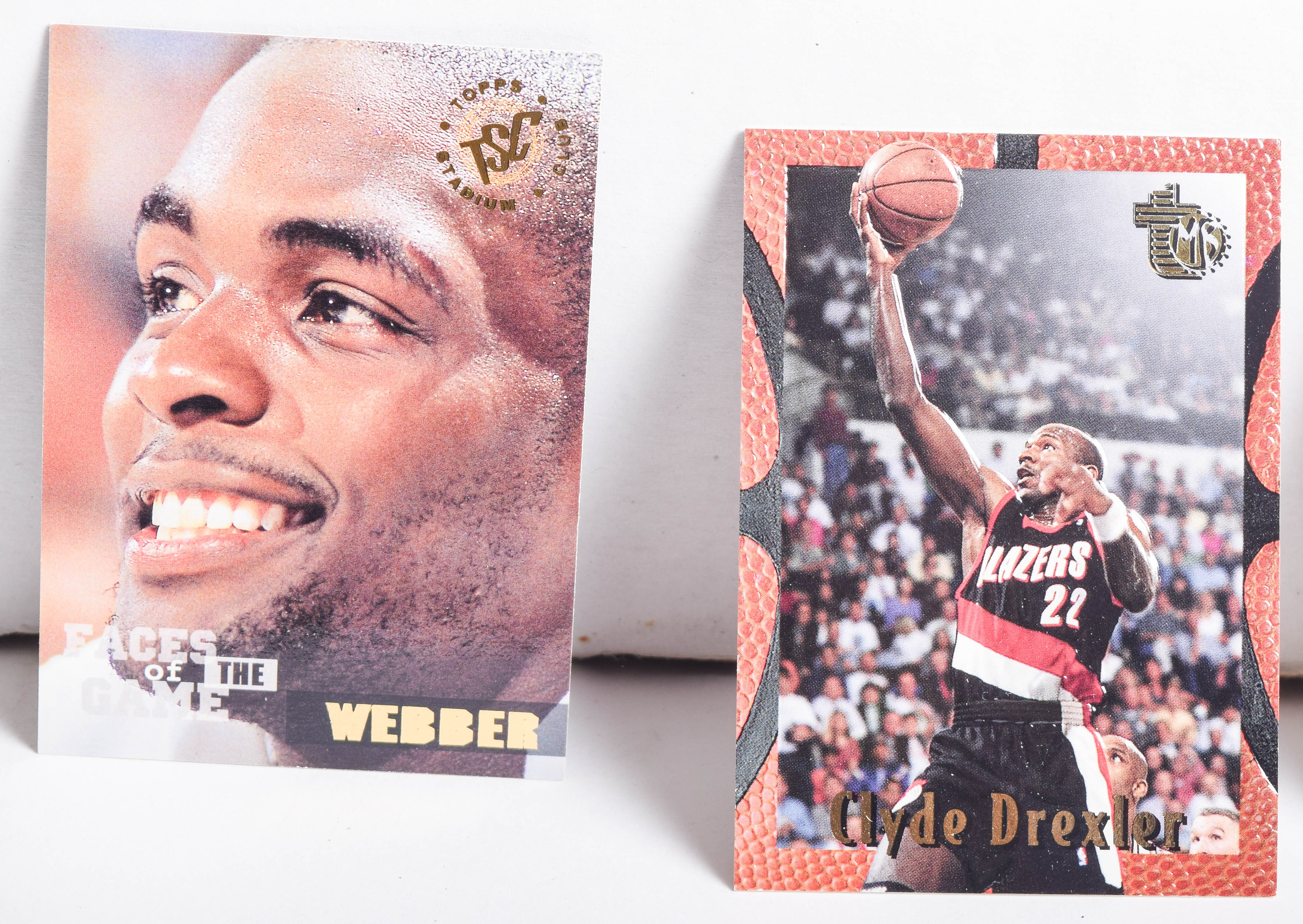 Collection of 1990's Topps and Topps Stadium Club Basketball Cards