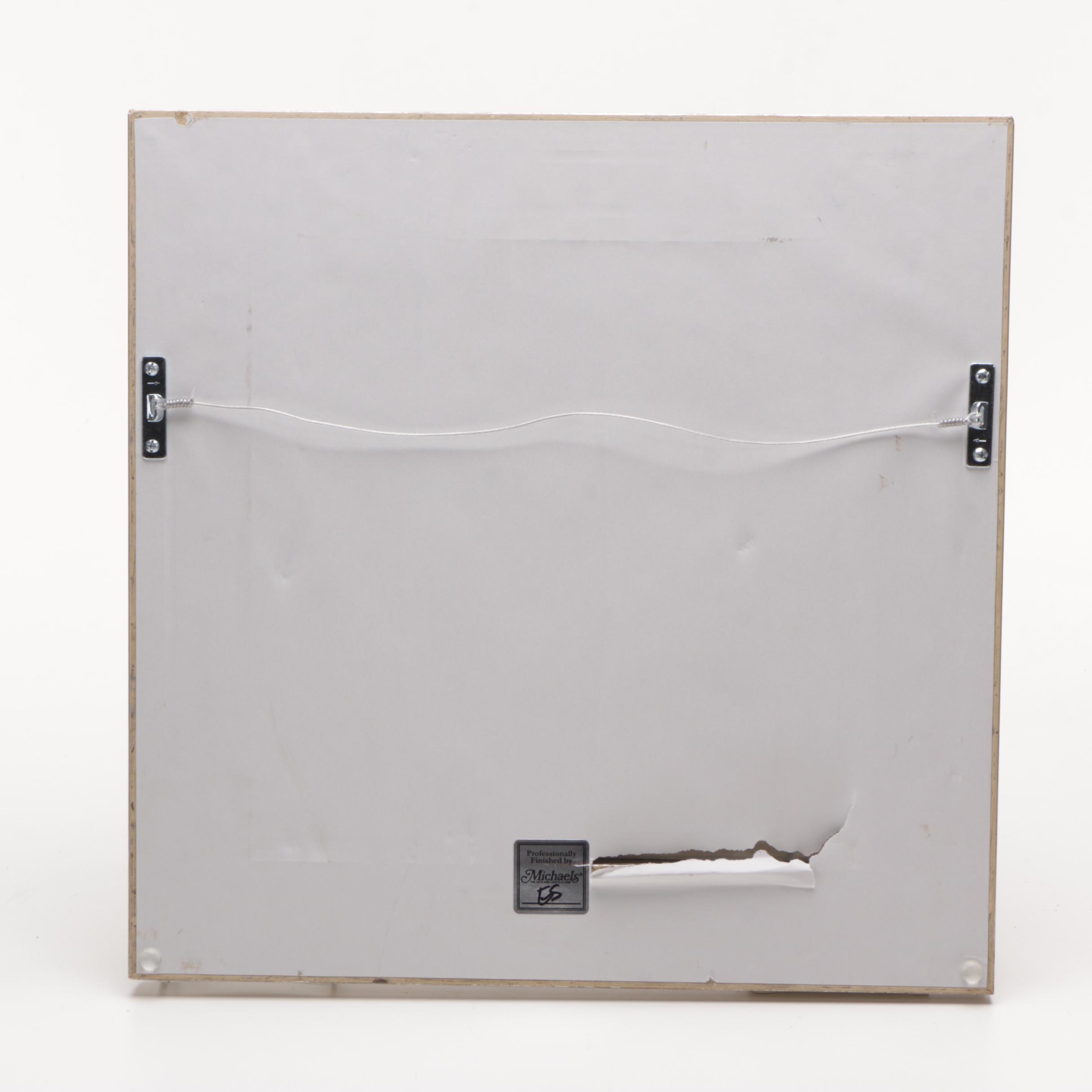 Ink Drawing on Paper of Op Art Composition