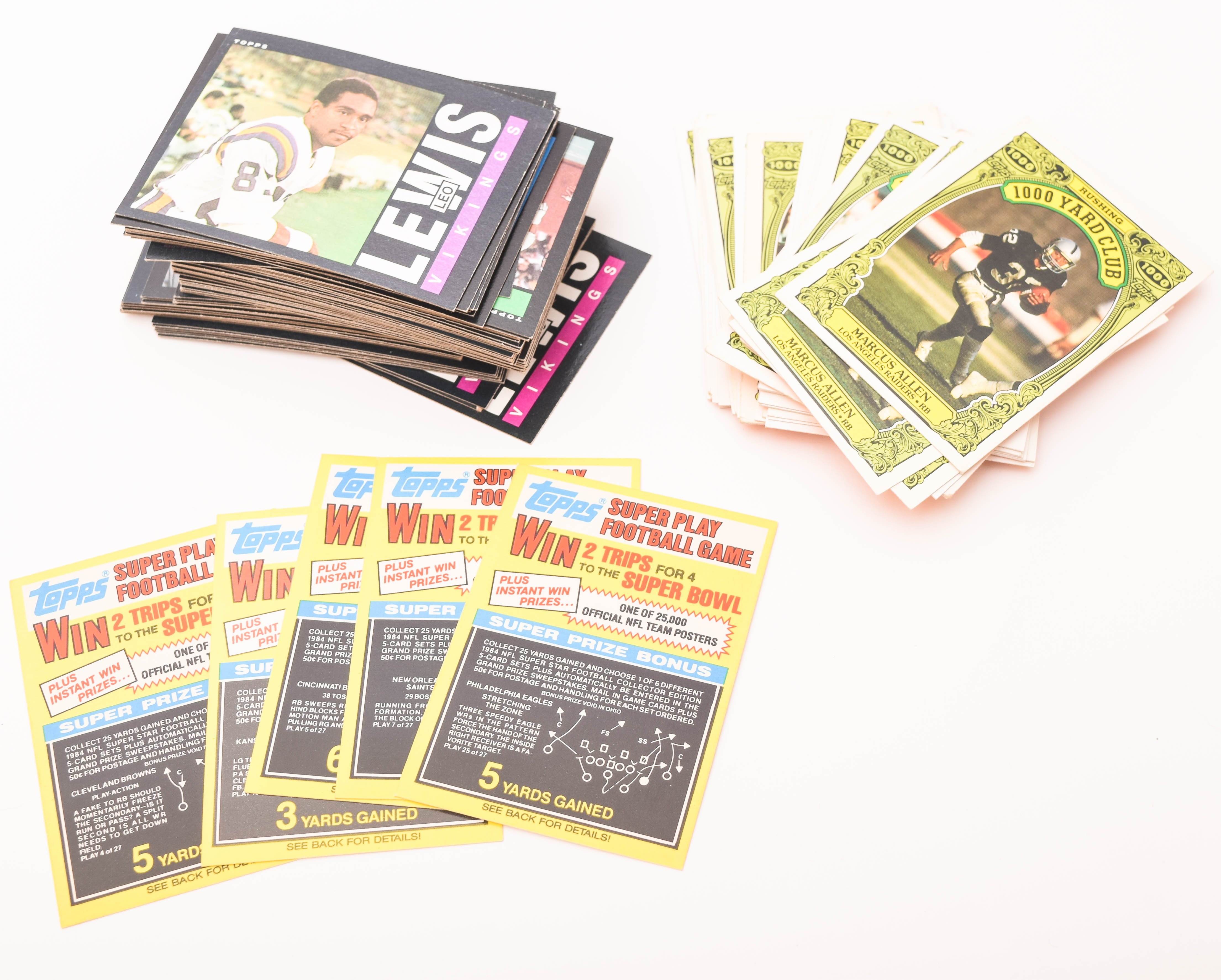 1985 and 1986 Topps Football Cards