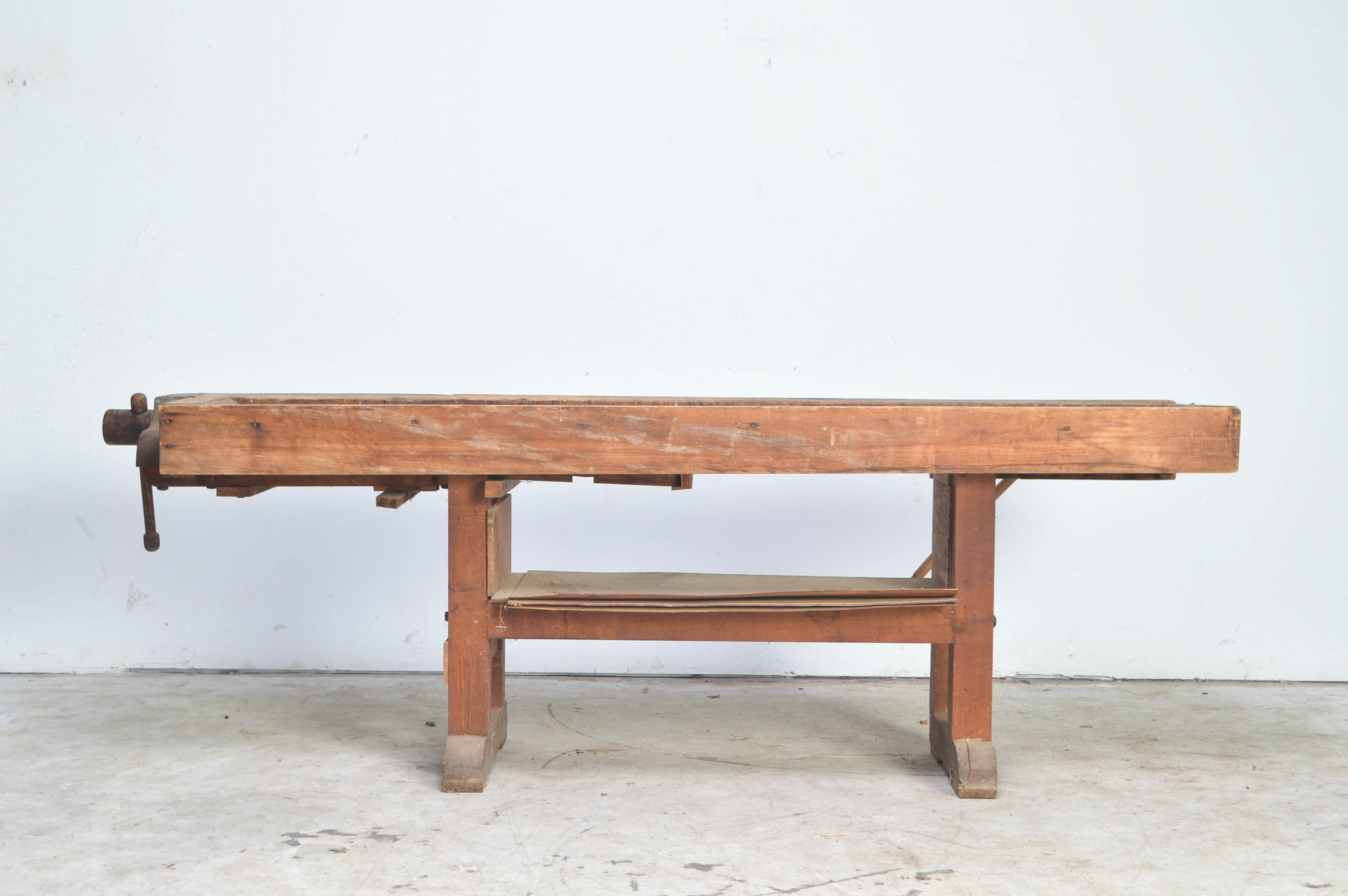 Antique Maple Ohio Tool Co. Cabinet Maker's Workbench