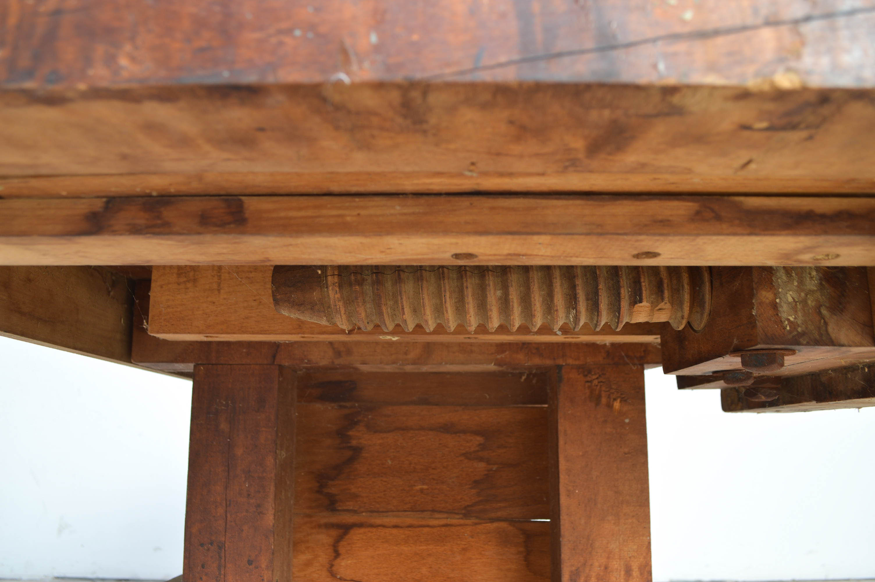 Antique Maple Ohio Tool Co. Cabinet Maker's Workbench