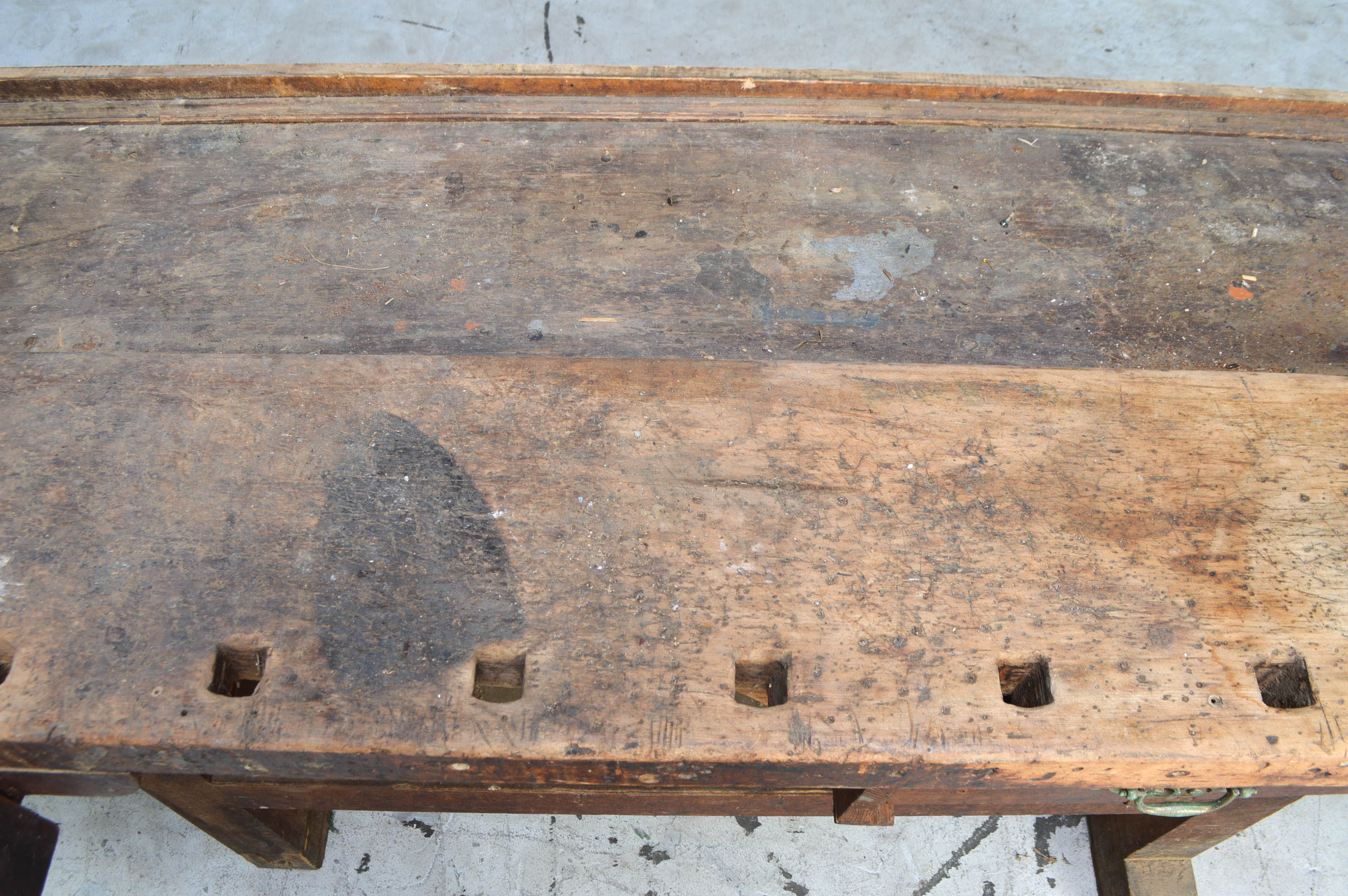 Antique Maple Ohio Tool Co. Cabinet Maker's Workbench