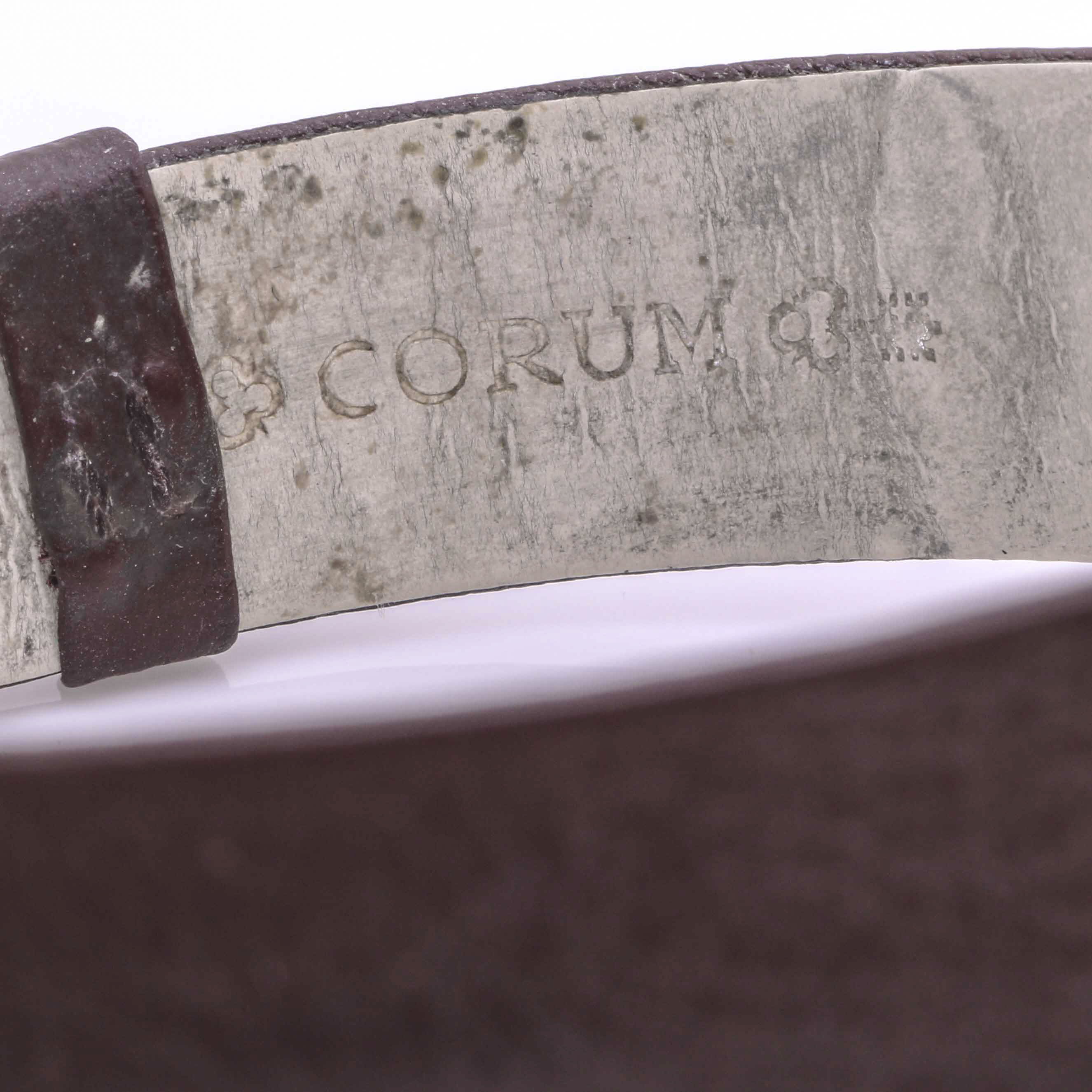 18K Yellow Gold Corum Watch With Case