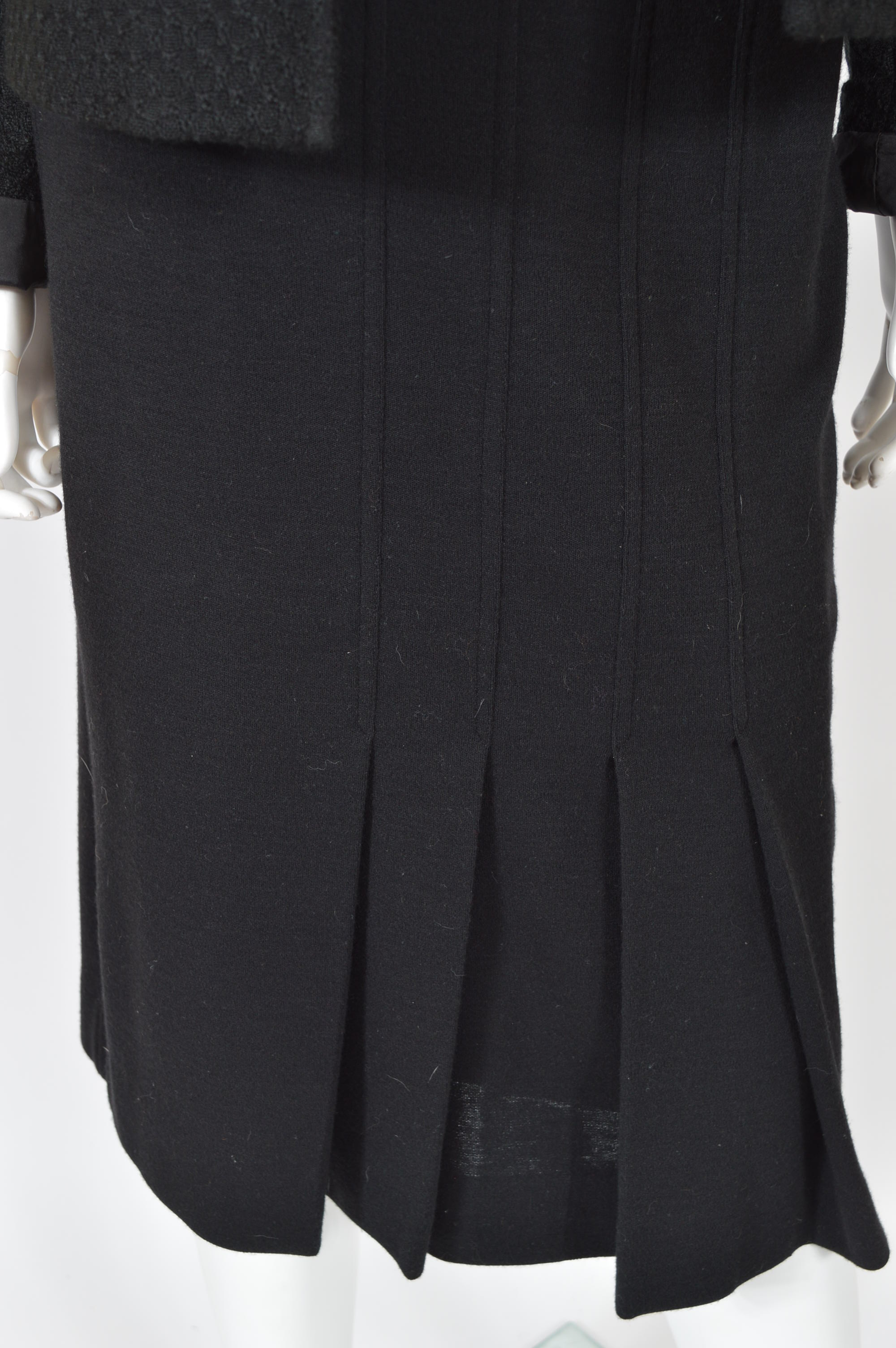 Black Chanel Skirt and Tahari Blazer