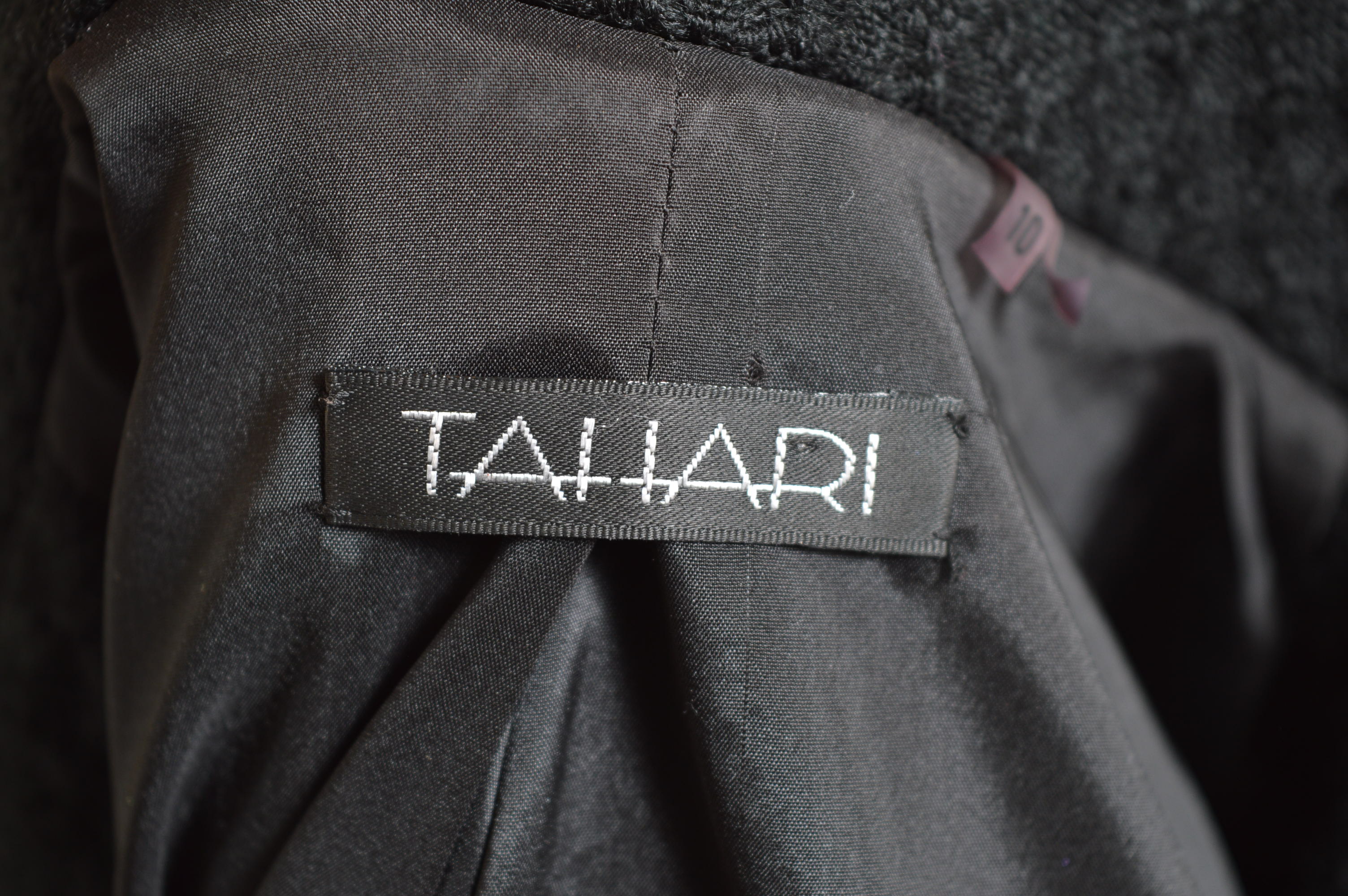 Black Chanel Skirt and Tahari Blazer