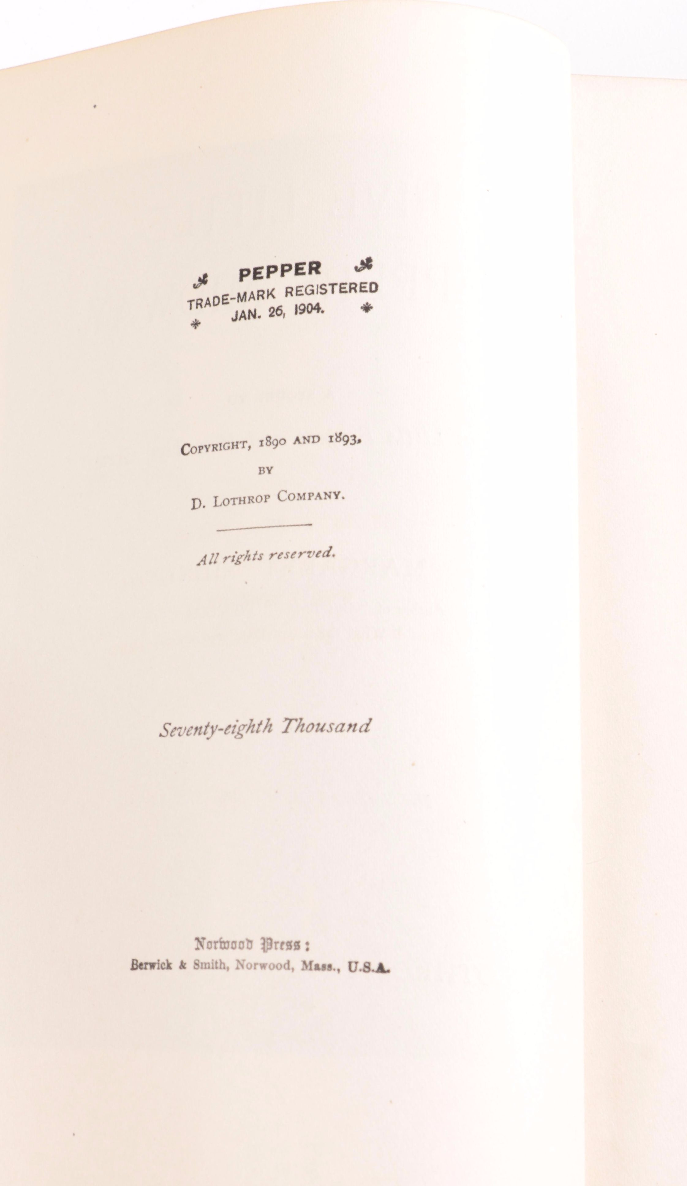 Early 1900s "Five Little Peppers" Books