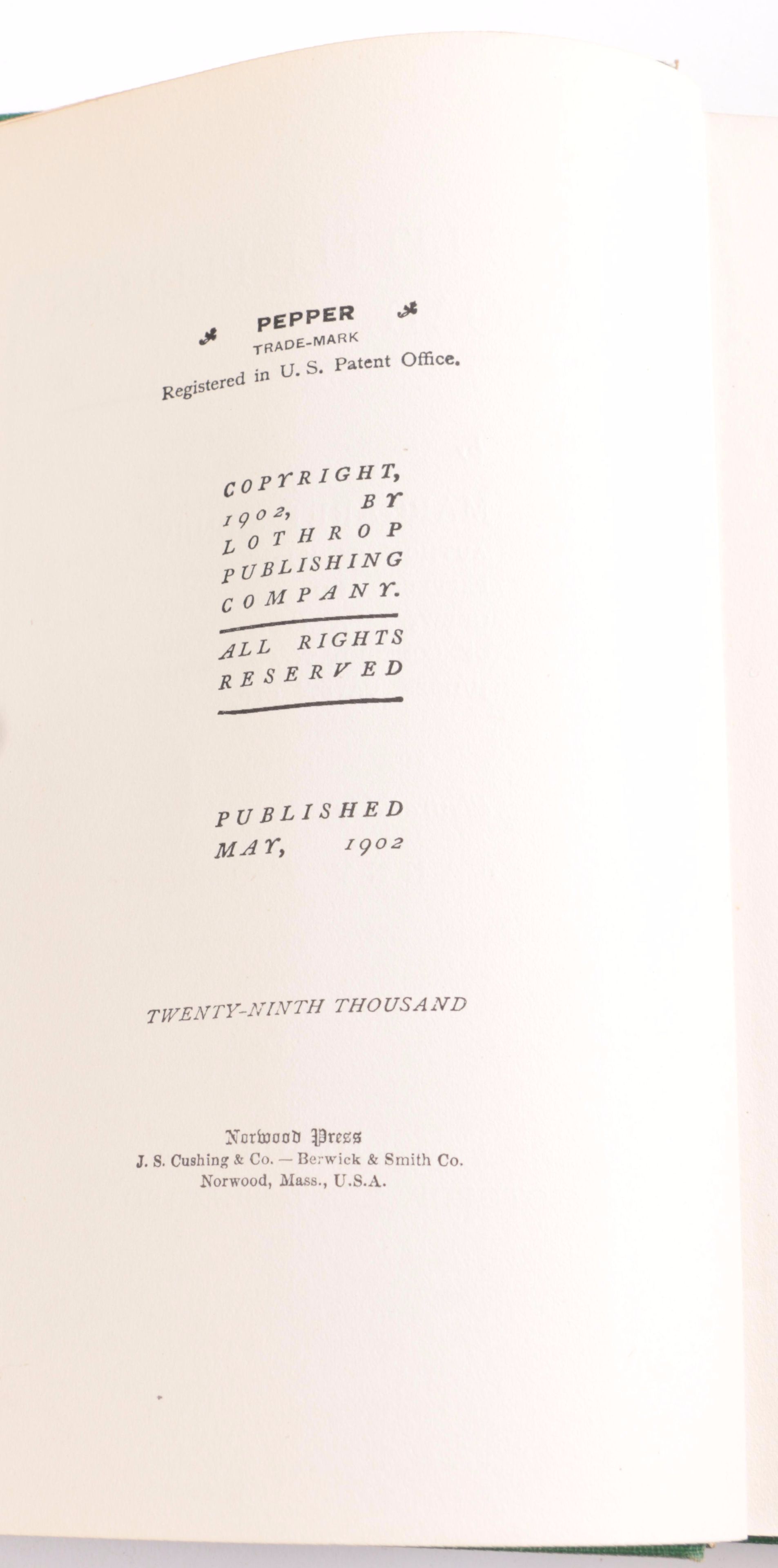 Early 1900s "Five Little Peppers" Books