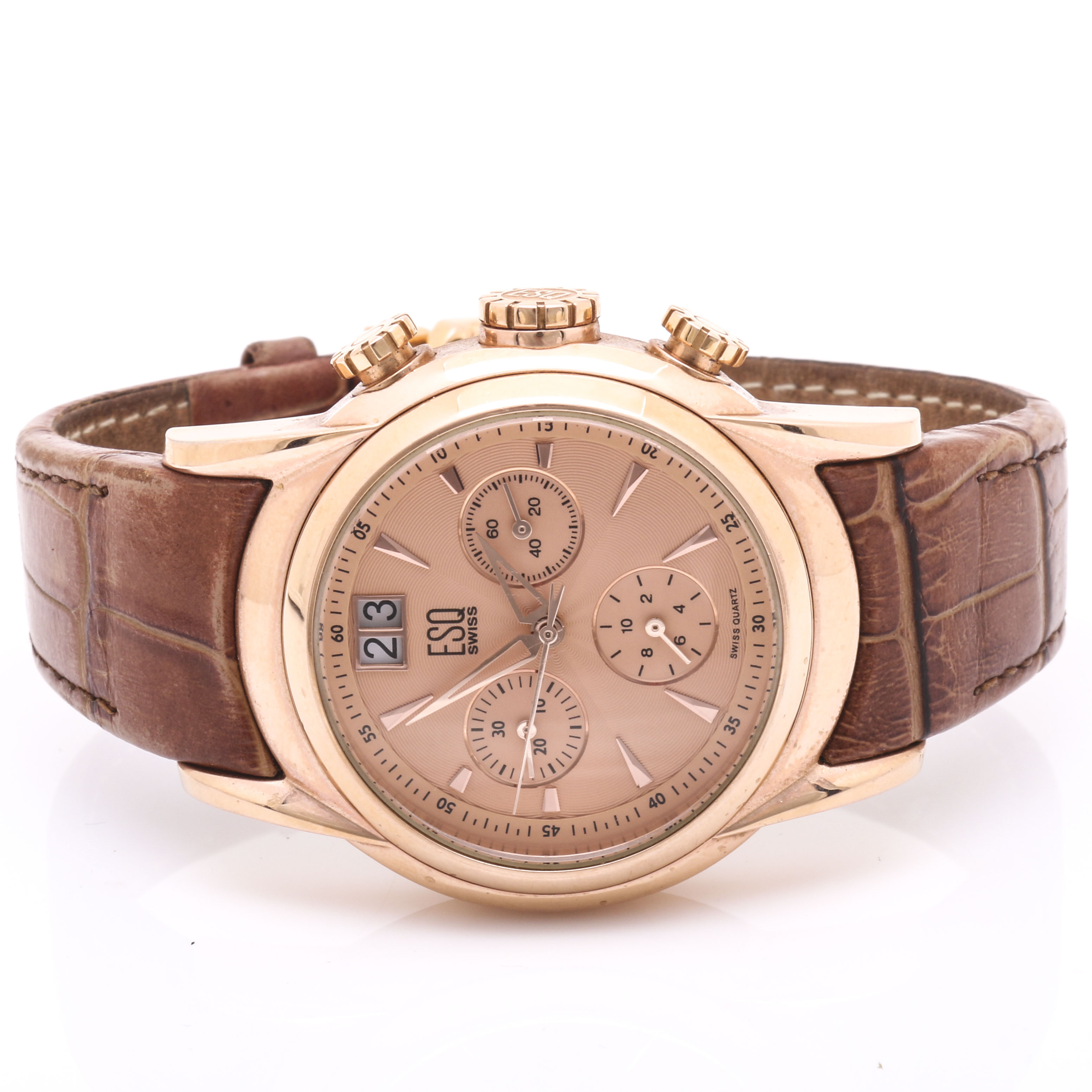ESQ Swiss Rose Tone Stainless Steel Watch