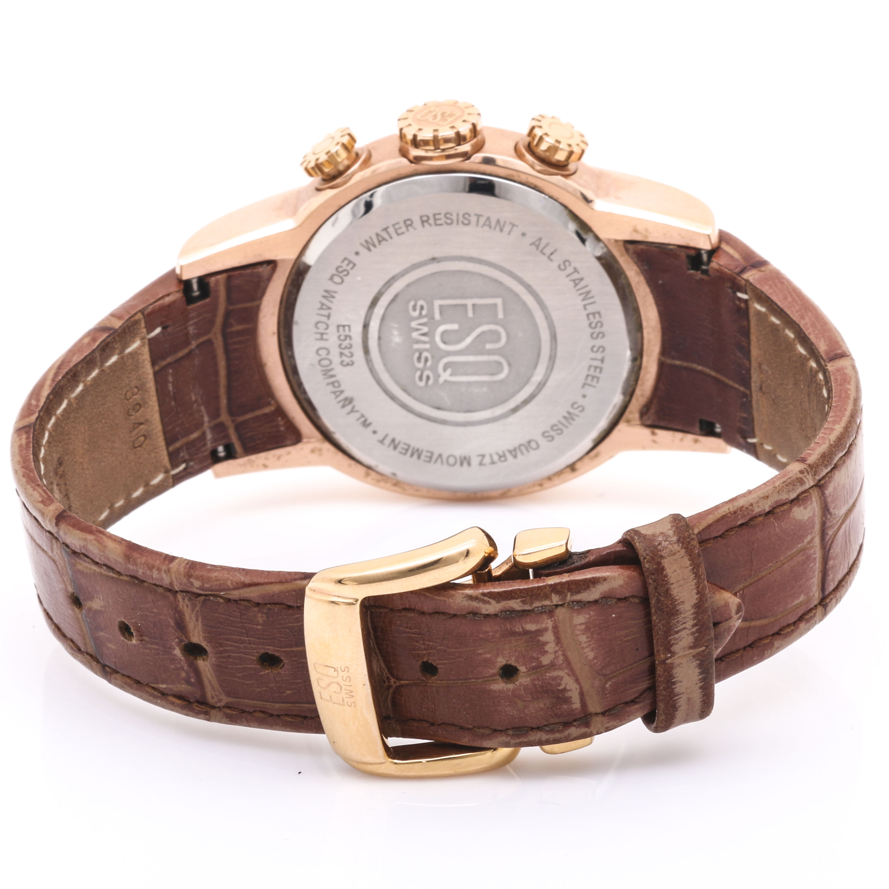 ESQ Swiss Rose Tone Stainless Steel Watch