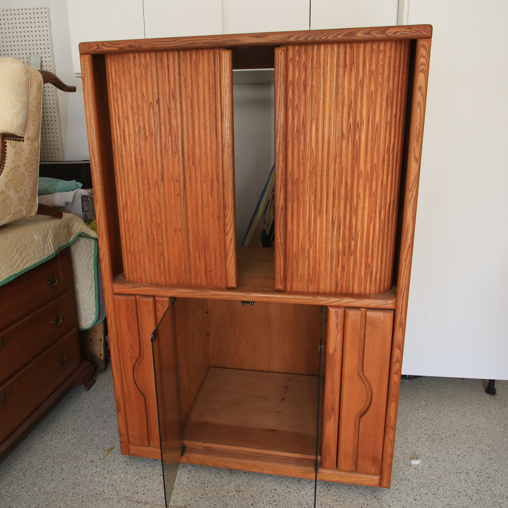 Oak Entertainment Cabinet