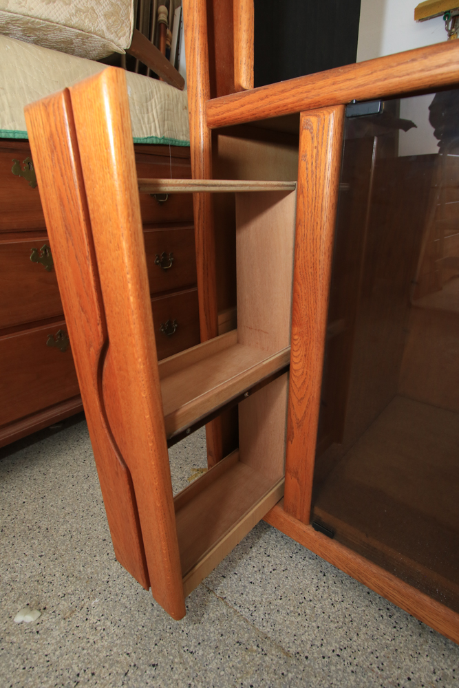 Oak Entertainment Cabinet