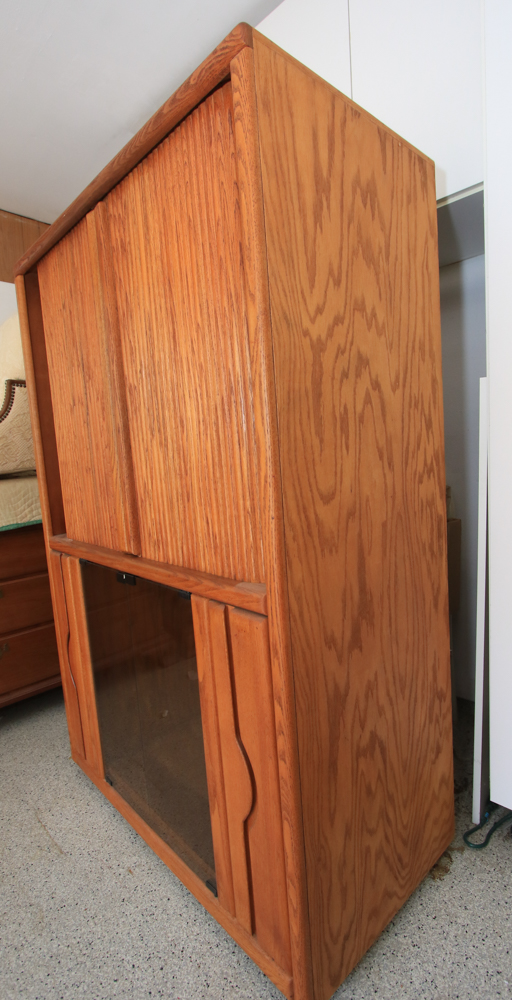 Oak Entertainment Cabinet