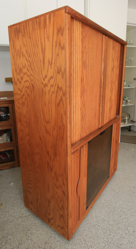 Oak Entertainment Cabinet