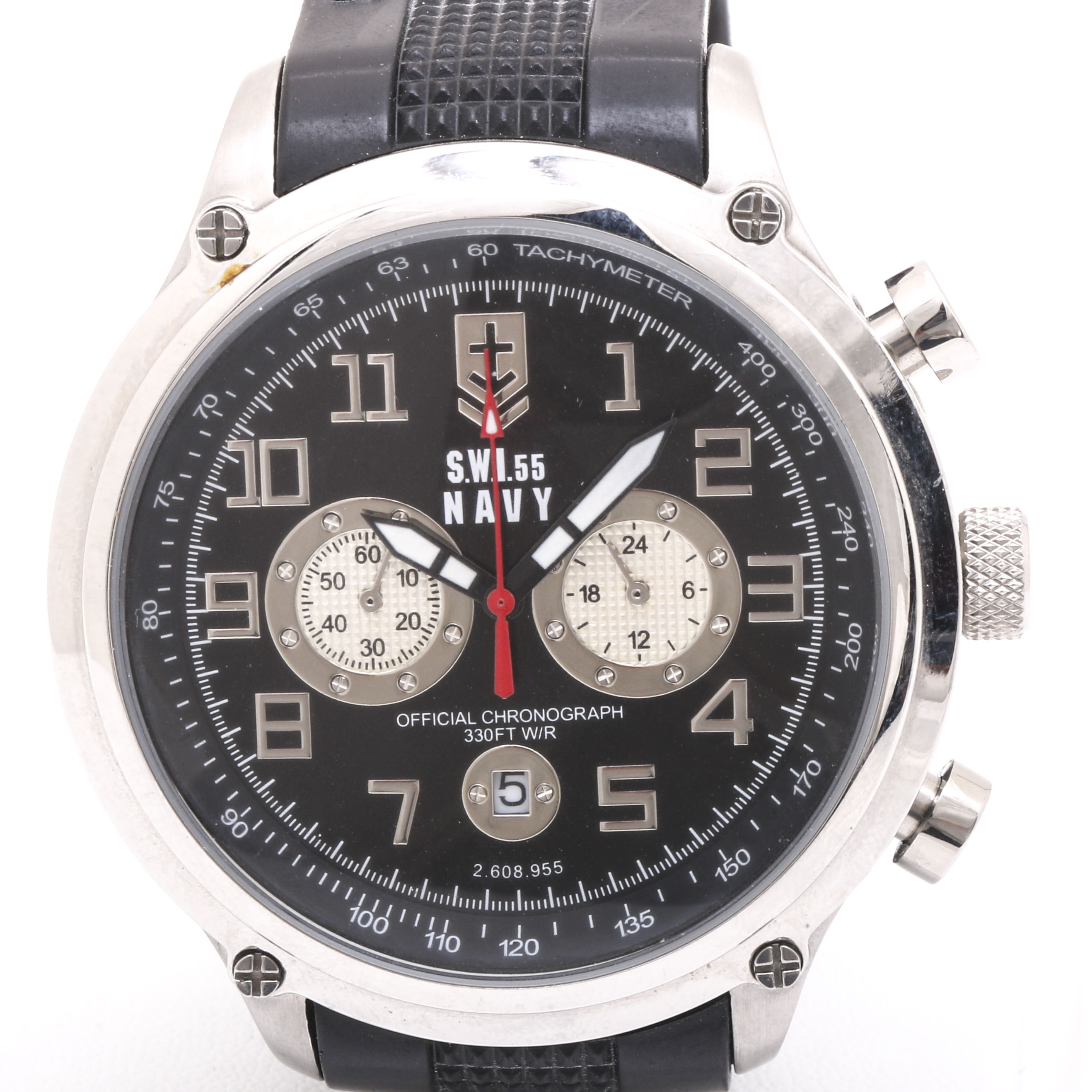 Stainless Steel S.W.I.55 Navy Watch