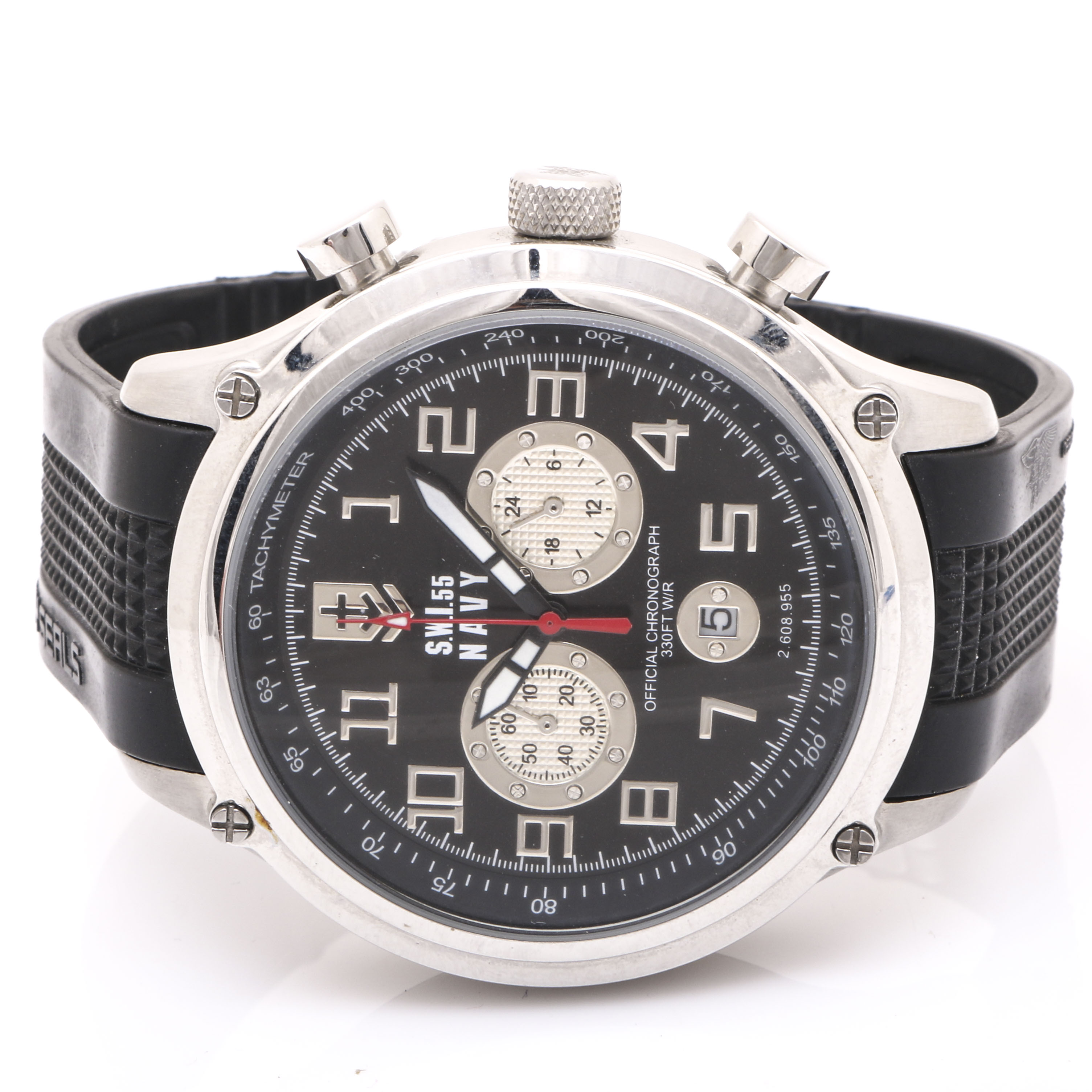 Stainless Steel S.W.I.55 Navy Watch