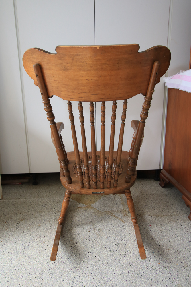 Wooden Vintage Rocking Chair by Lock 1776 Furniture Company