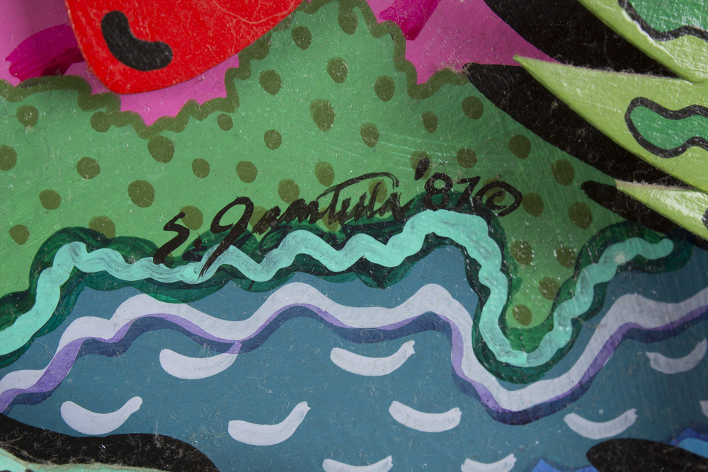 Sal Guastella "Swamp Surrender" 3D Painted Wood Composition