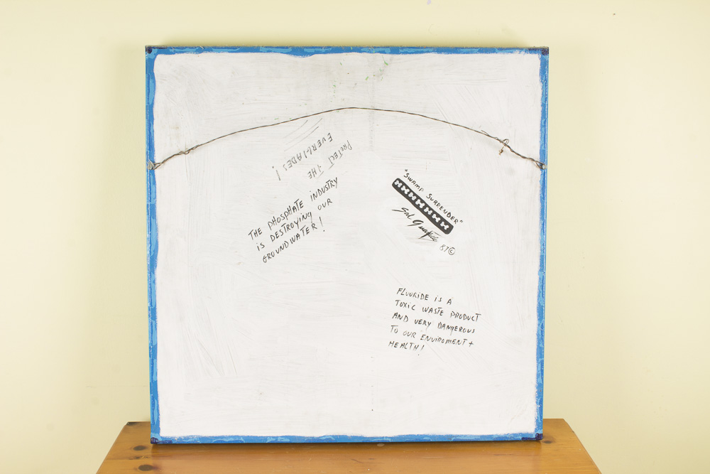 Sal Guastella "Swamp Surrender" 3D Painted Wood Composition