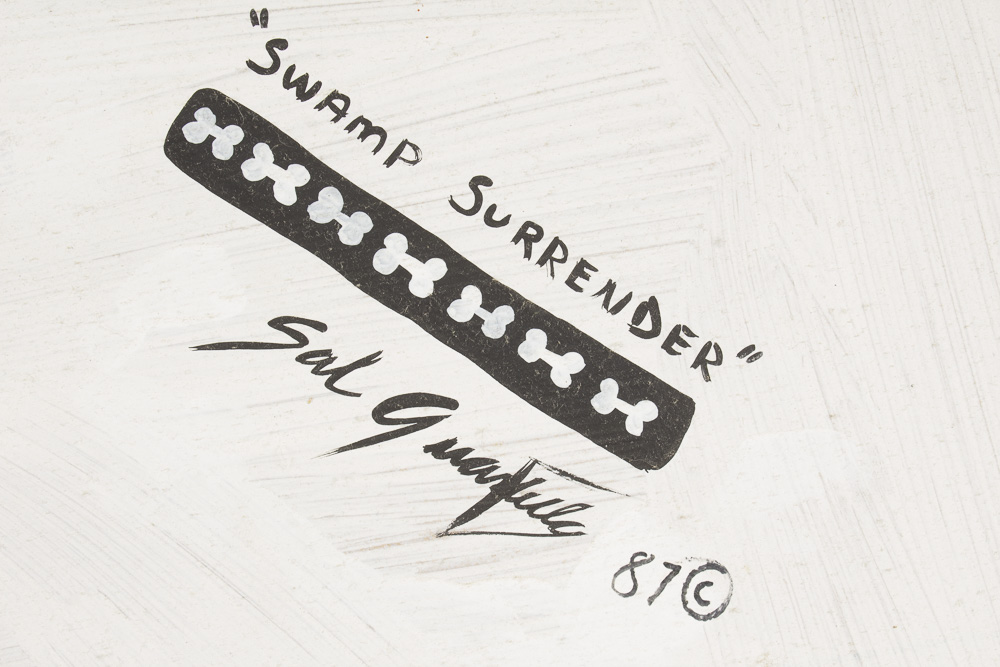 Sal Guastella "Swamp Surrender" 3D Painted Wood Composition