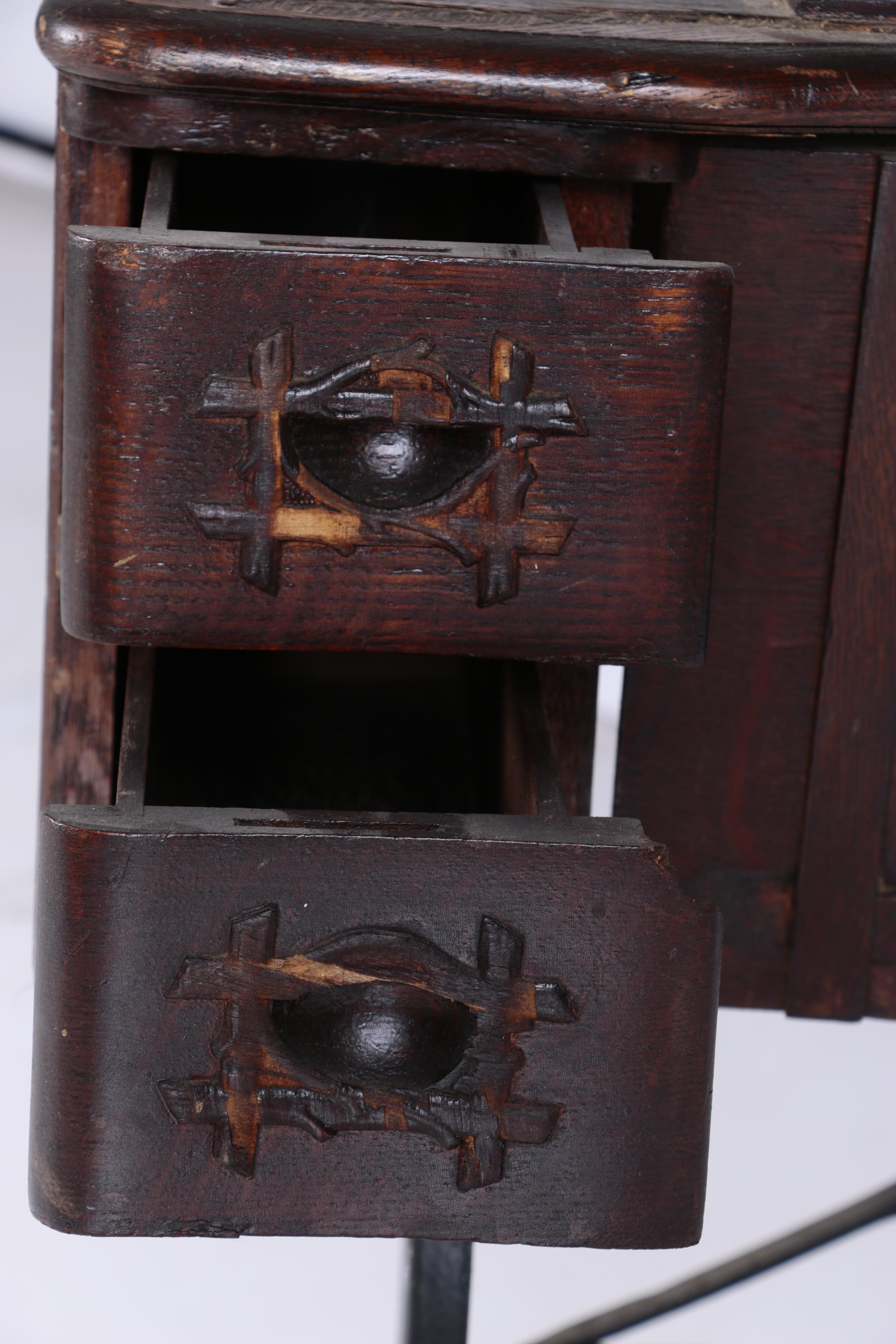 White Treadle Sewing Machine Table