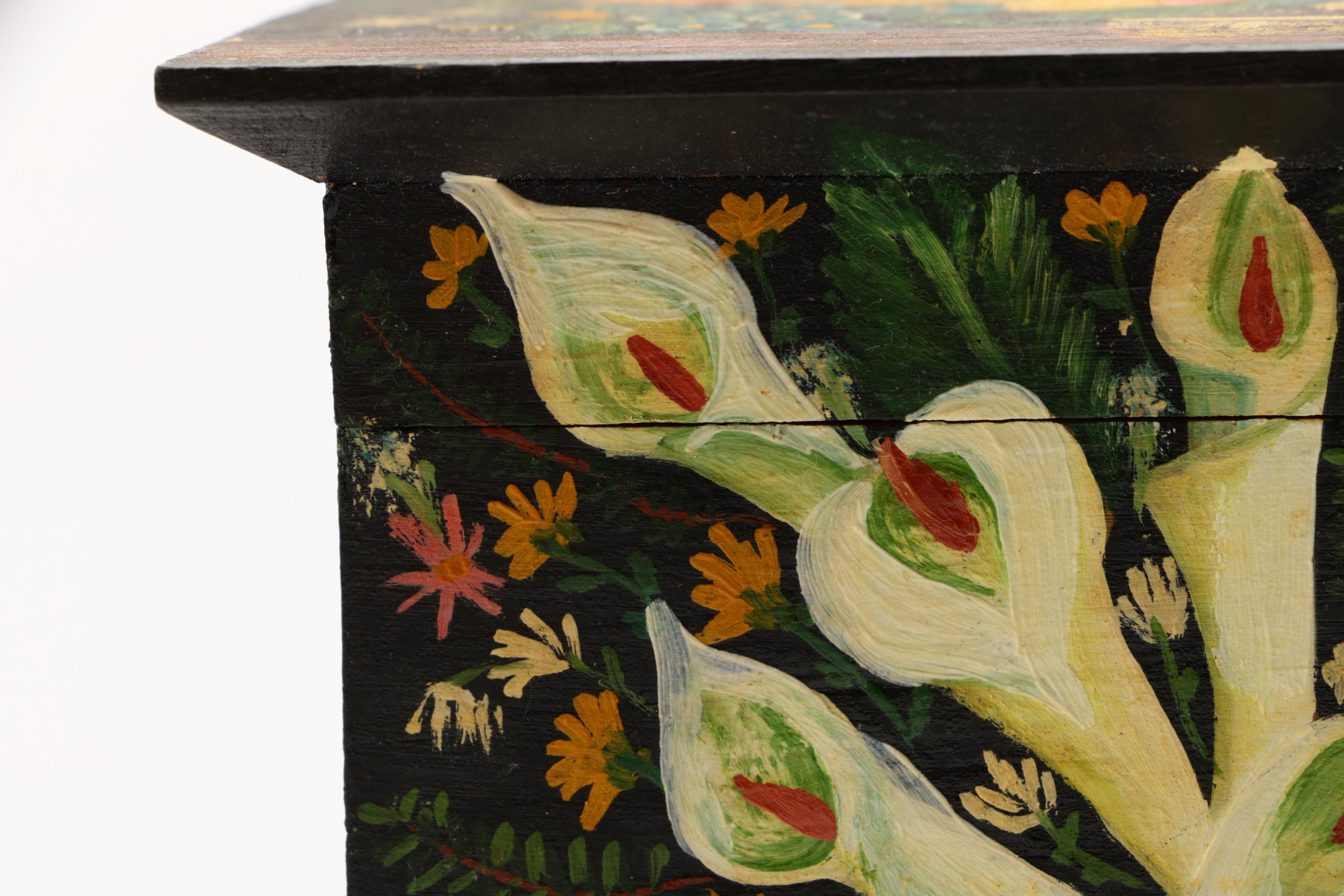 Hand-Painted and Orna Wood Carved Jewelry Boxes