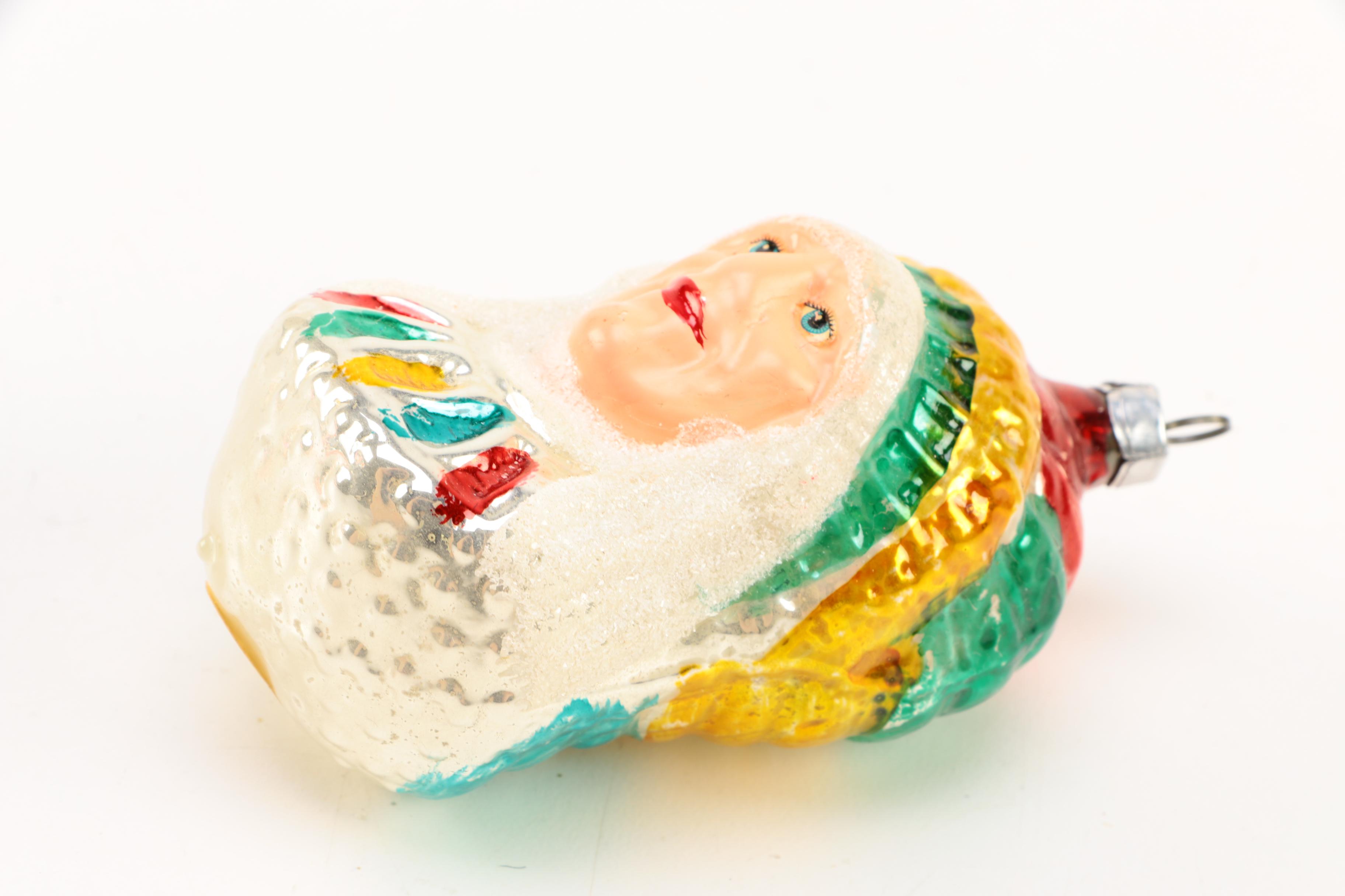 A Collection of Vintage 'Shiny Brite'-Style Tree Ornaments