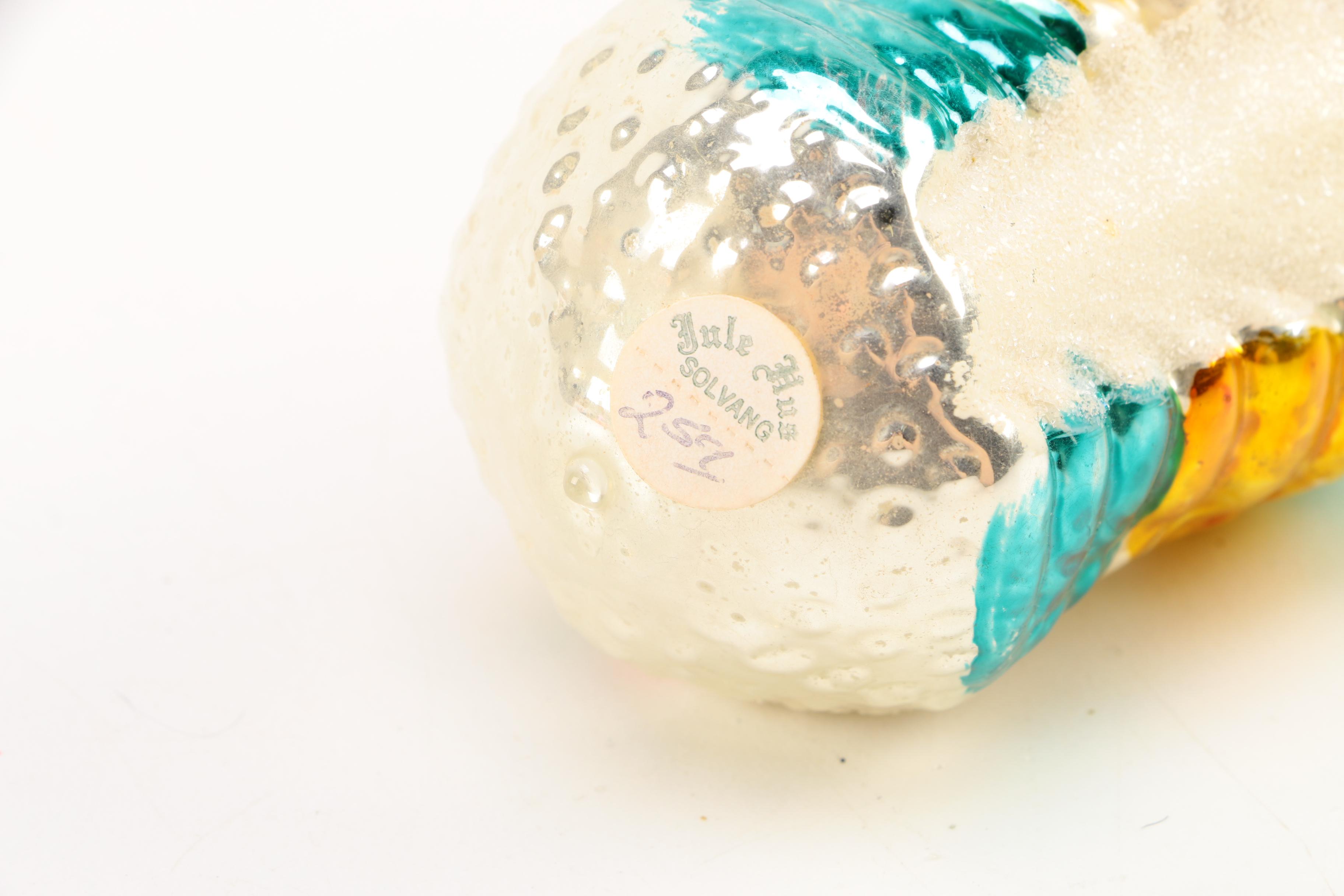 A Collection of Vintage 'Shiny Brite'-Style Tree Ornaments