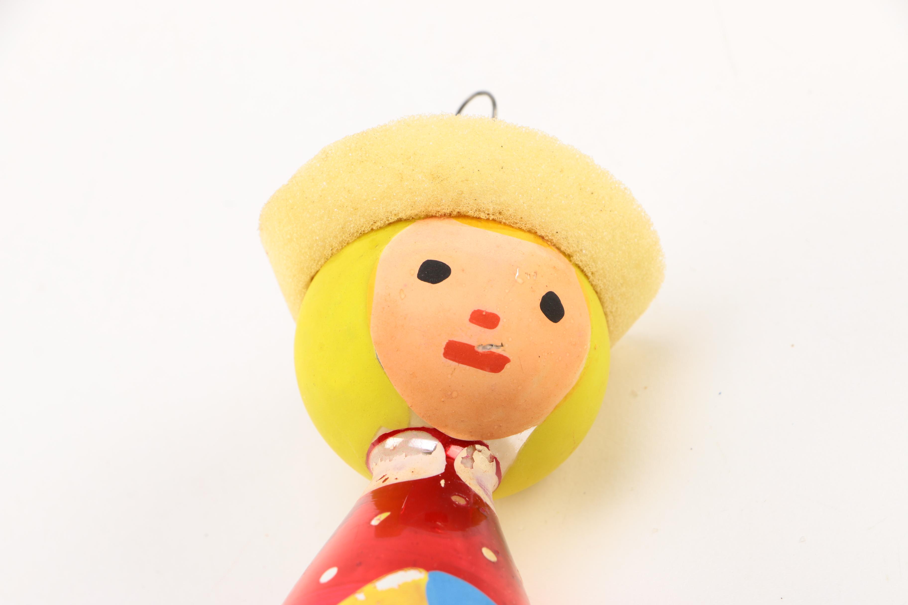 A Collection of Vintage 'Shiny Brite'-Style Tree Ornaments