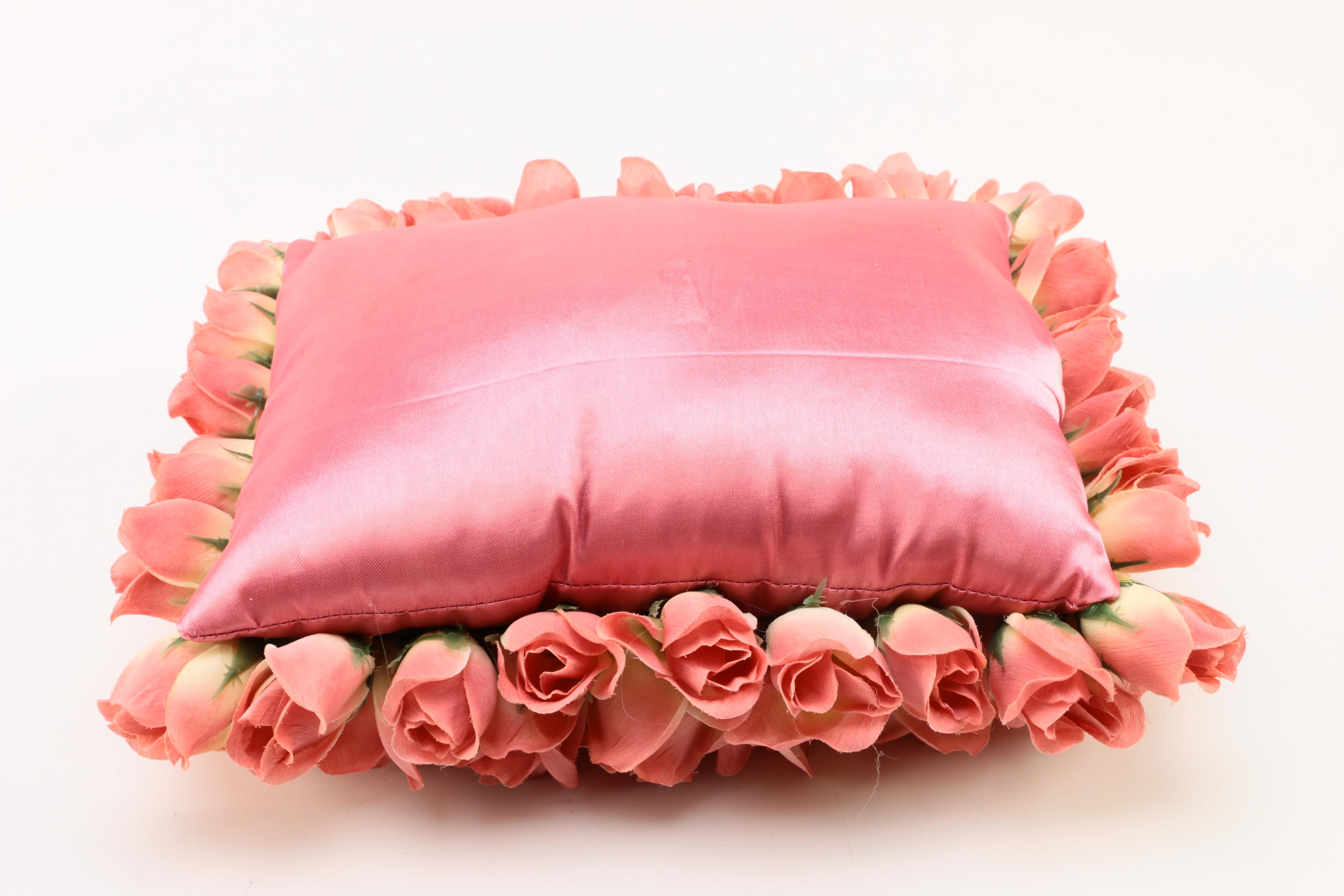 Rose Blossom Accent Pillow