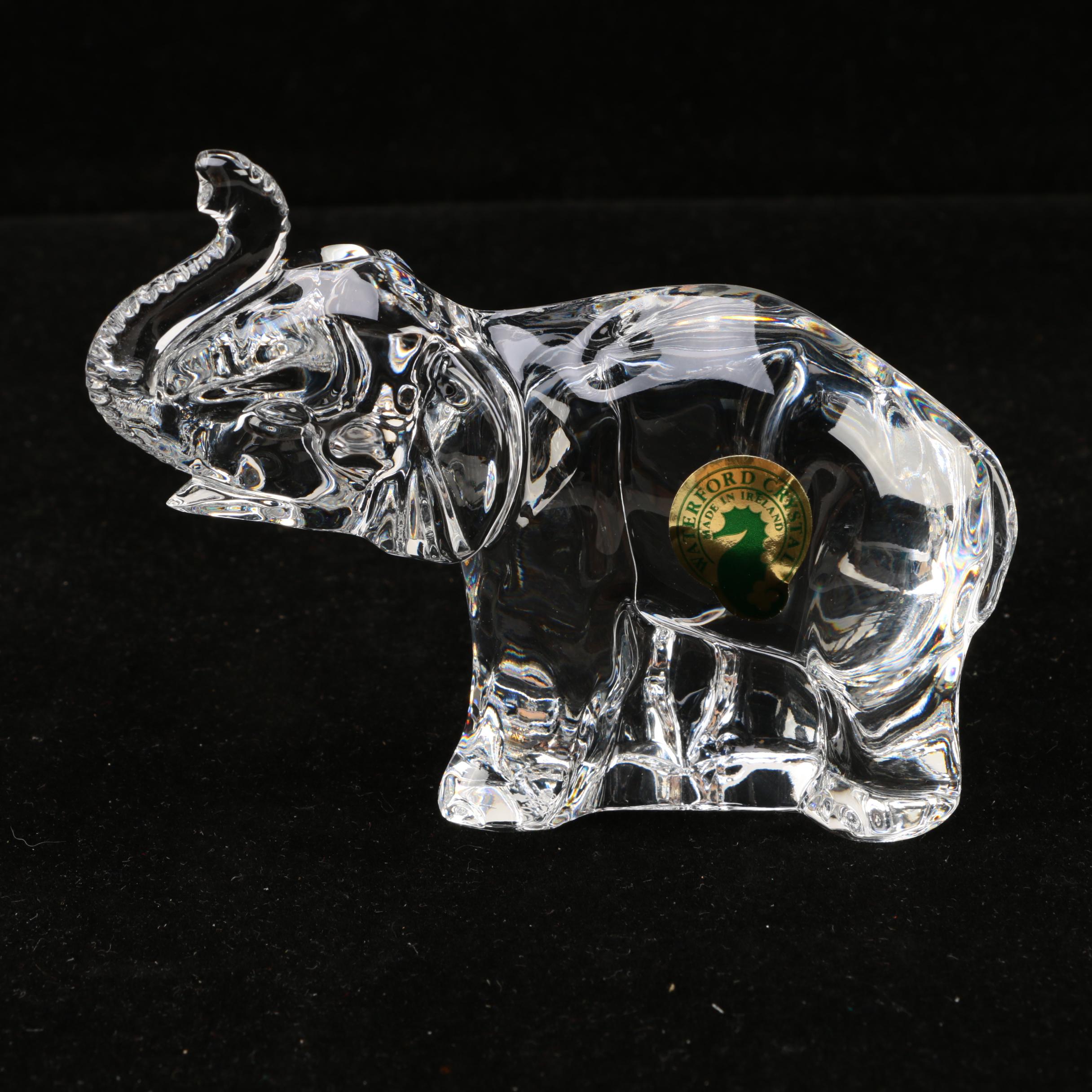 Waterford Crystal Elephant Figurine