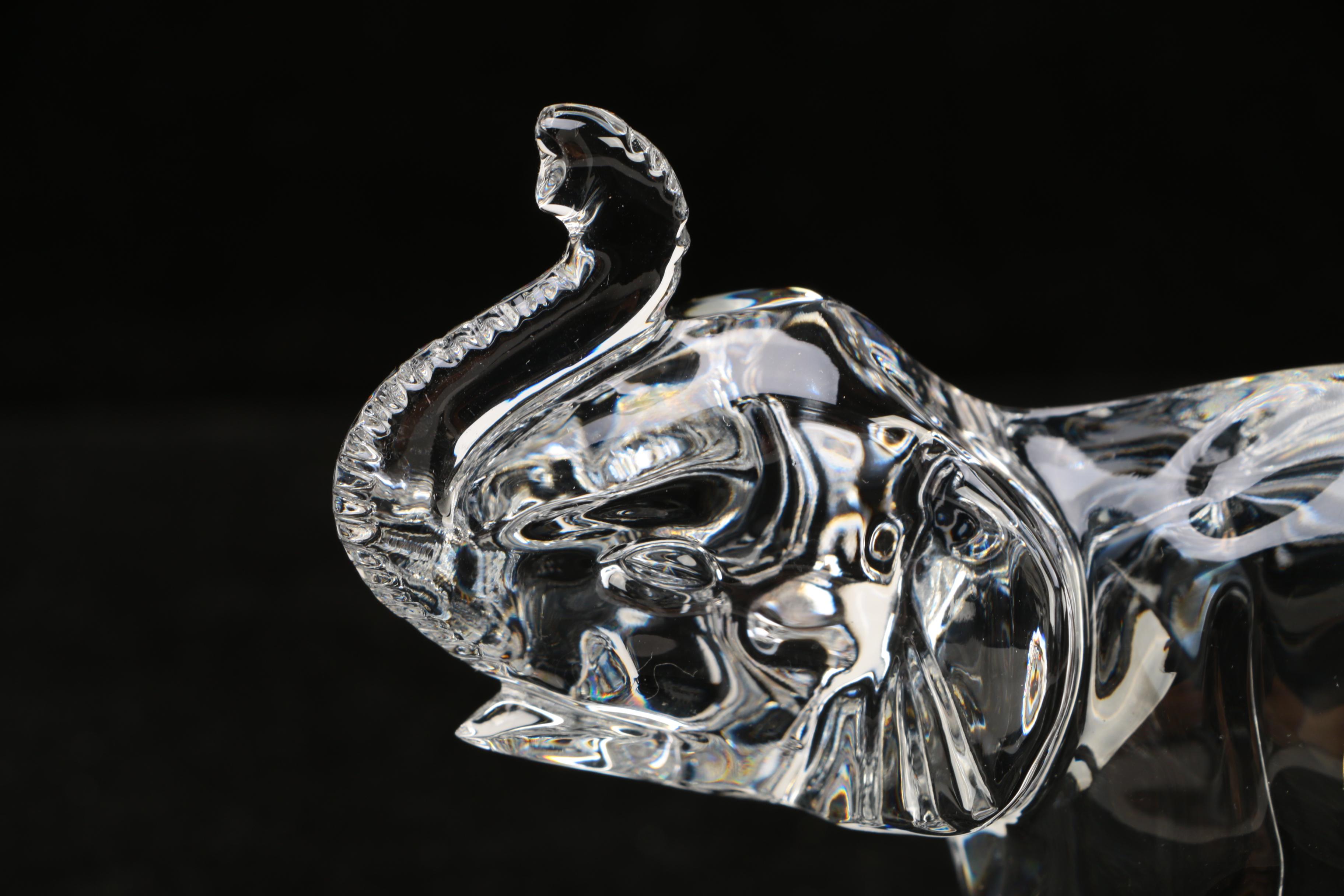 Waterford Crystal Elephant Figurine