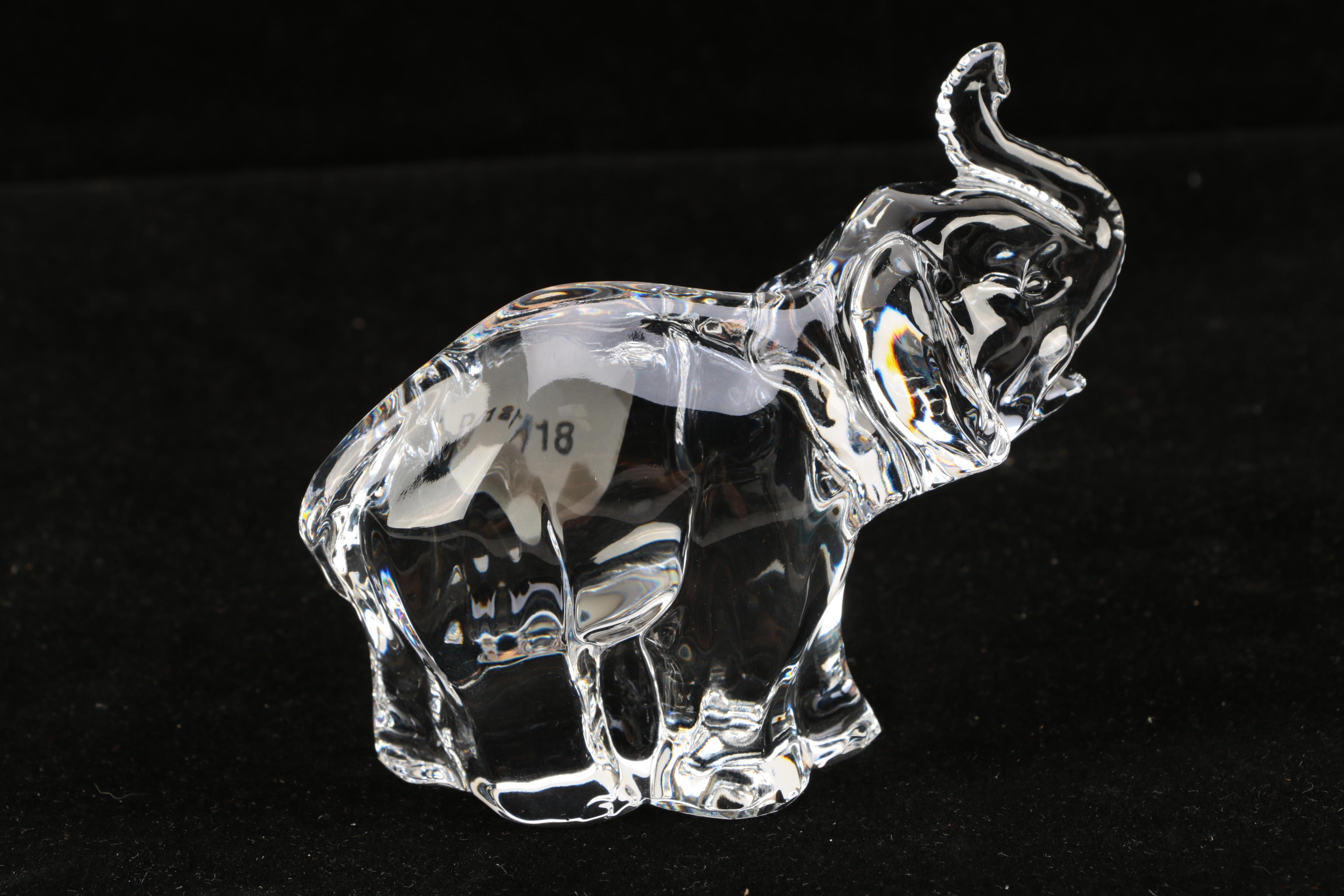 Waterford Crystal Elephant Figurine