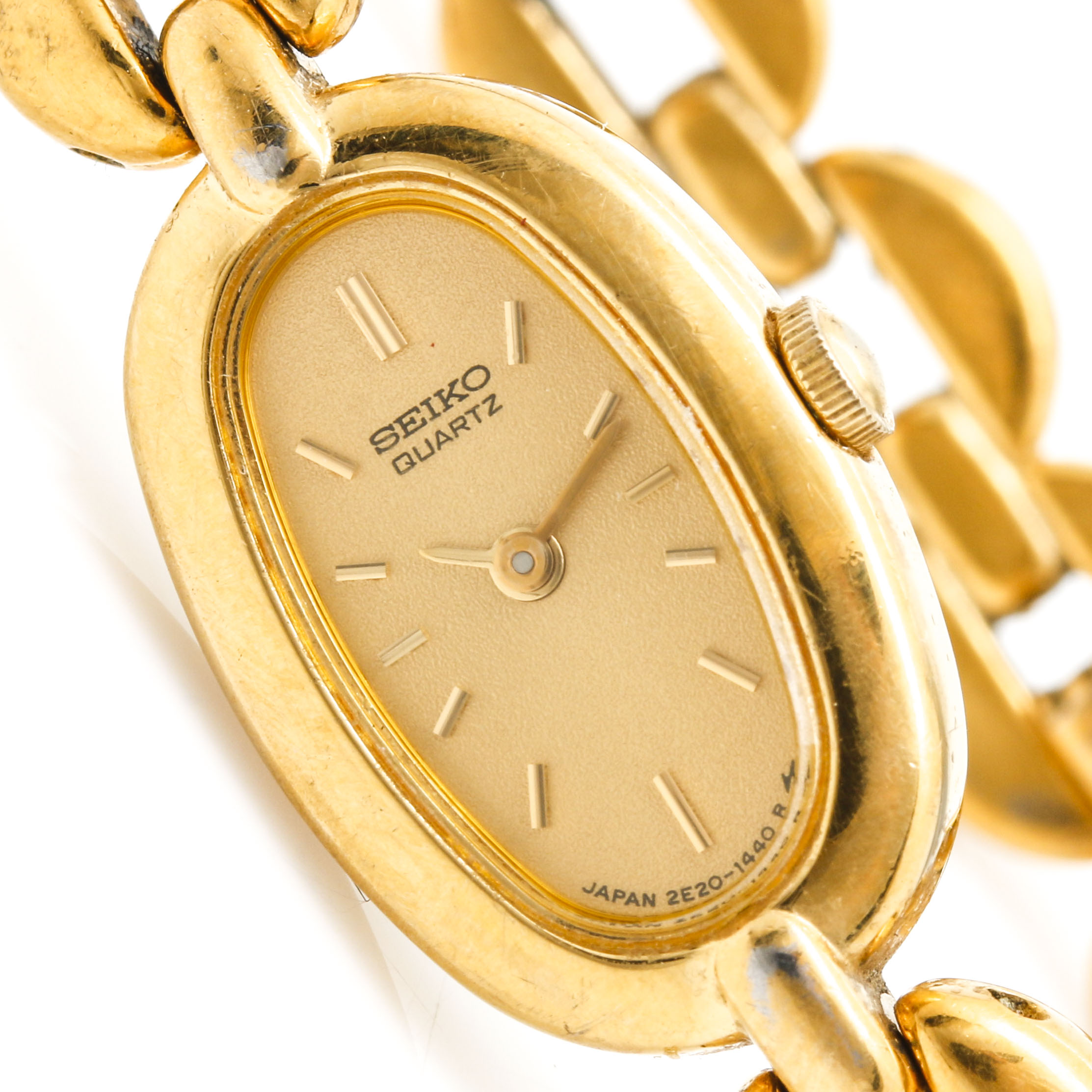 Assortment of Seiko Quartz and Timex Quartz Gold Tone Bracelet/Link Watches