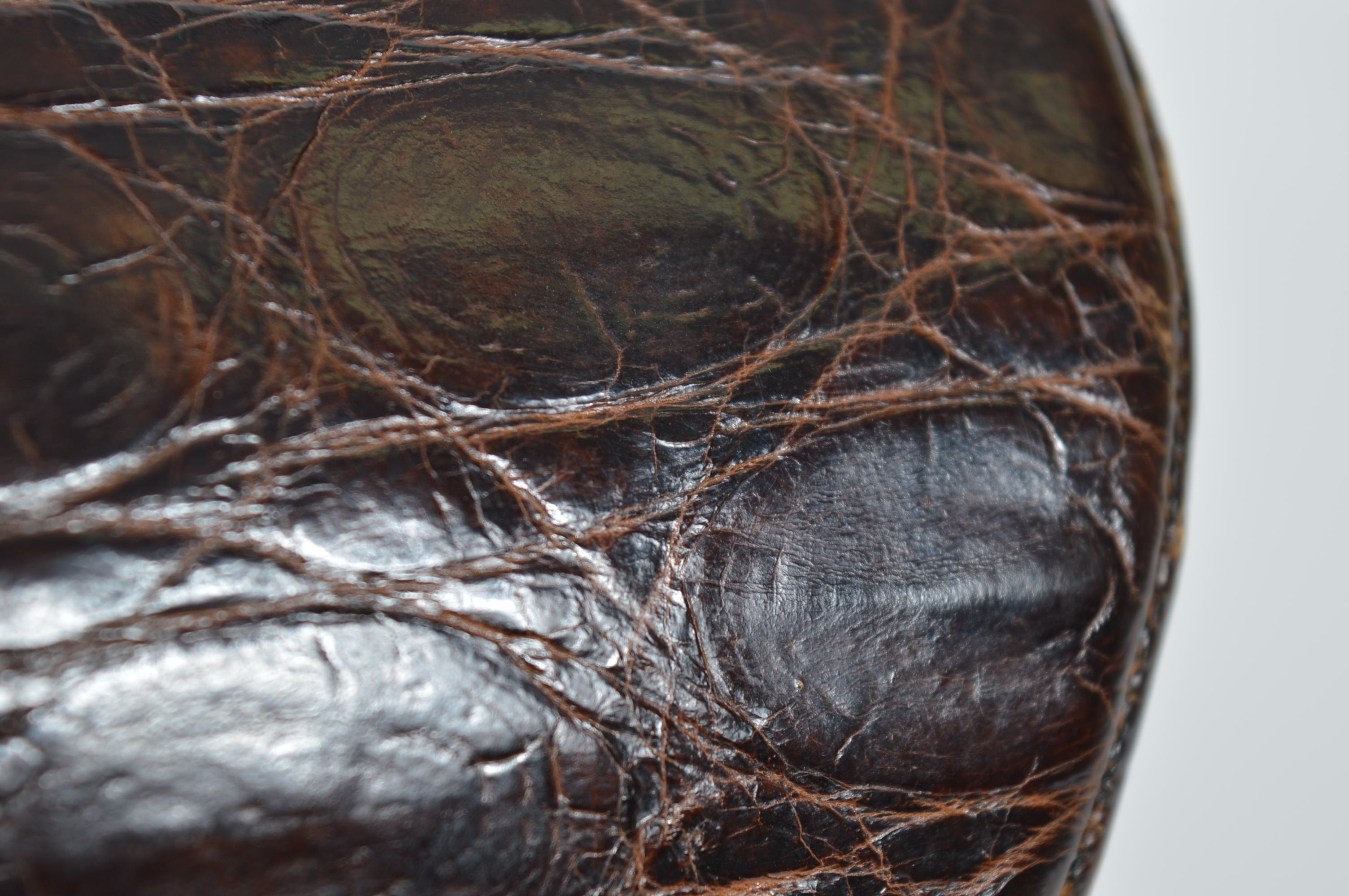 Vintage Steampunk Alligator Handbag