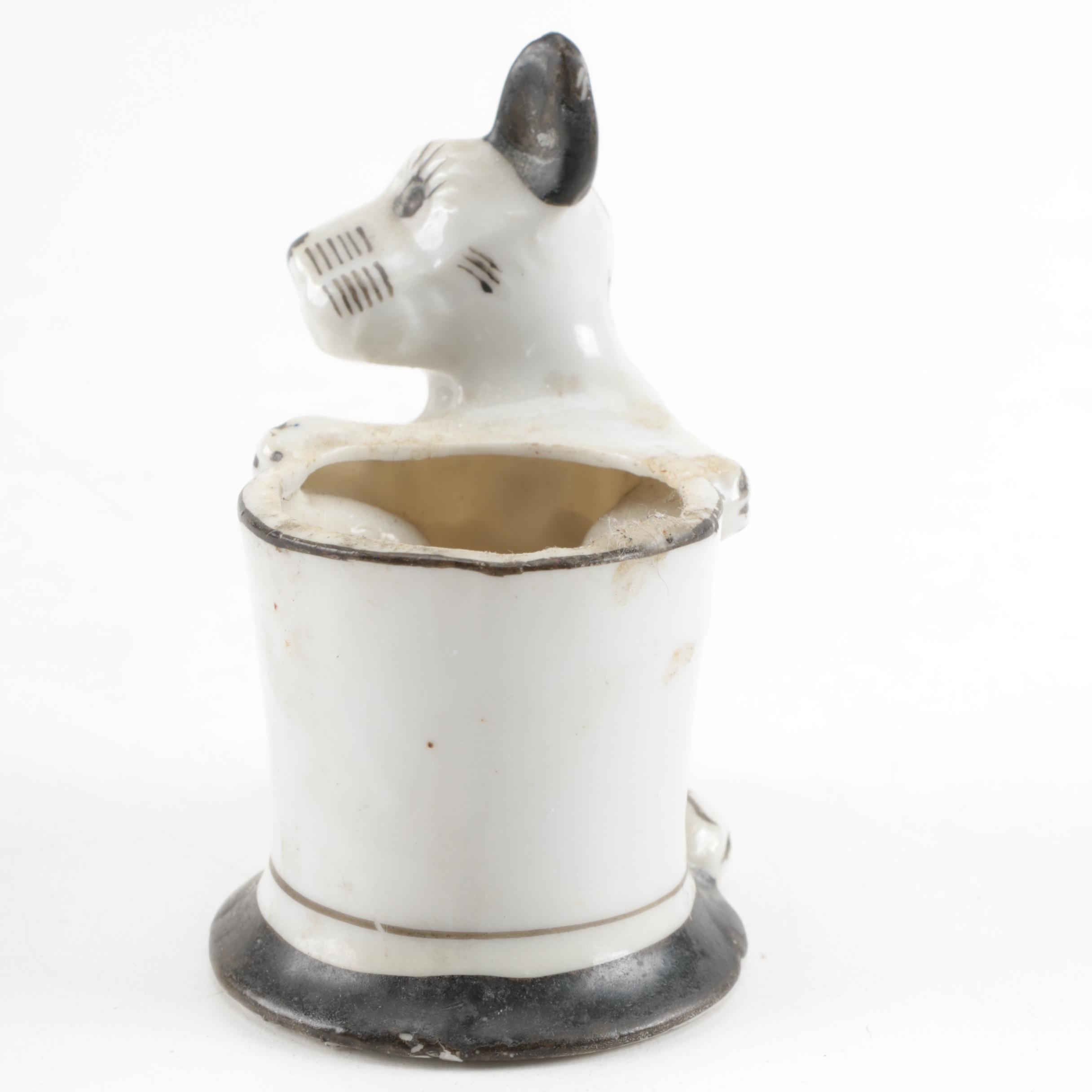 Pair of Scotty Dog Toothpick Holders From Japan