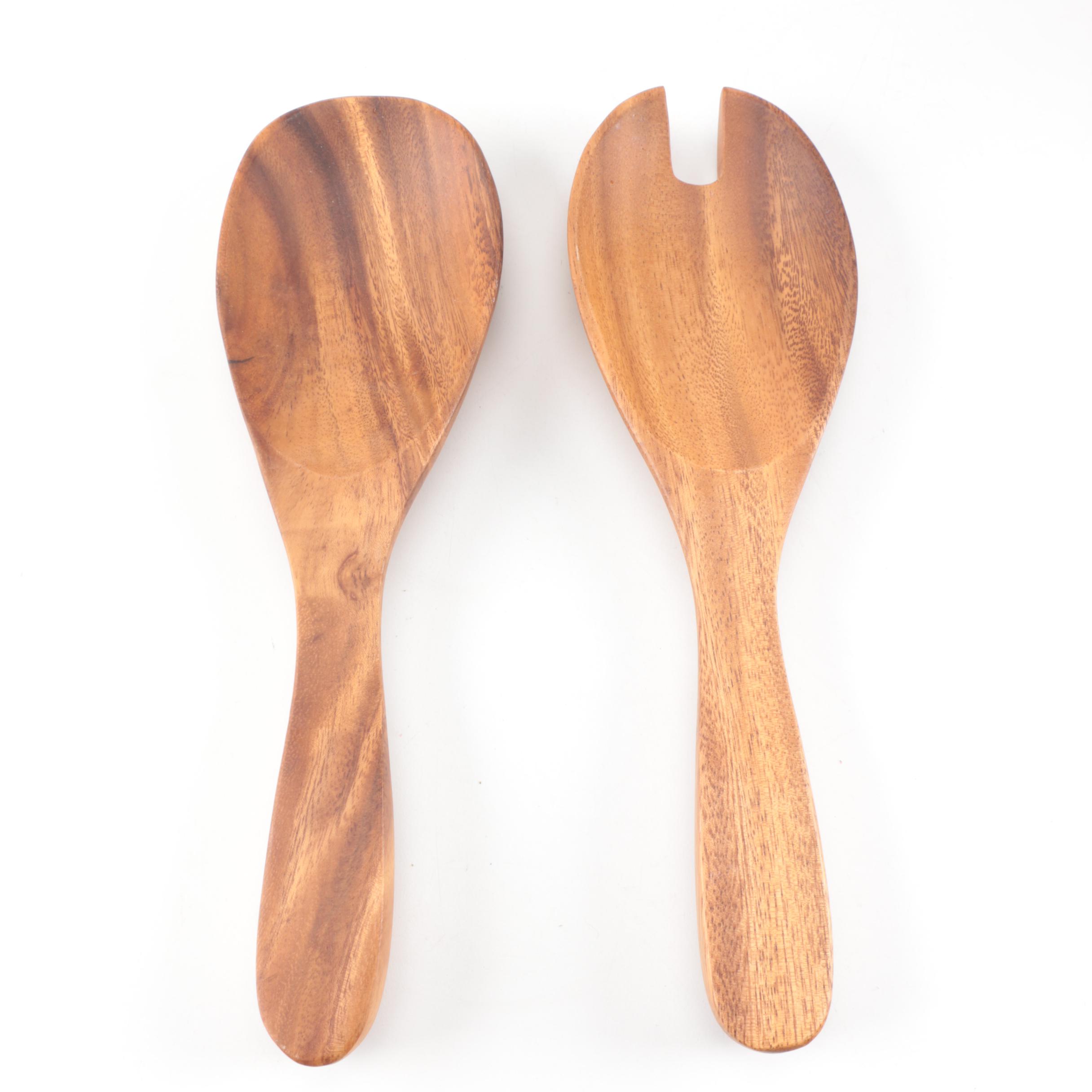 Wooden Salad Set