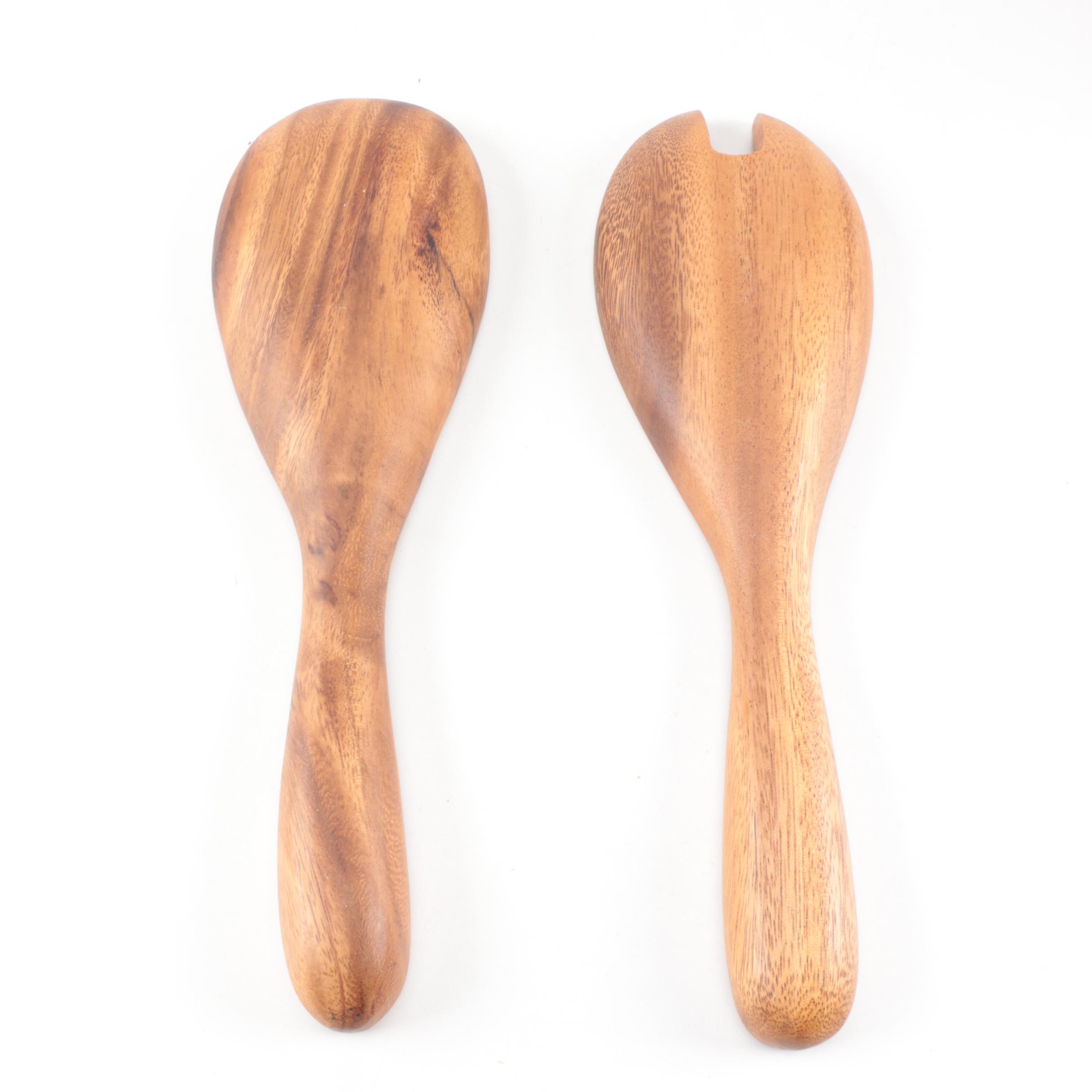 Wooden Salad Set
