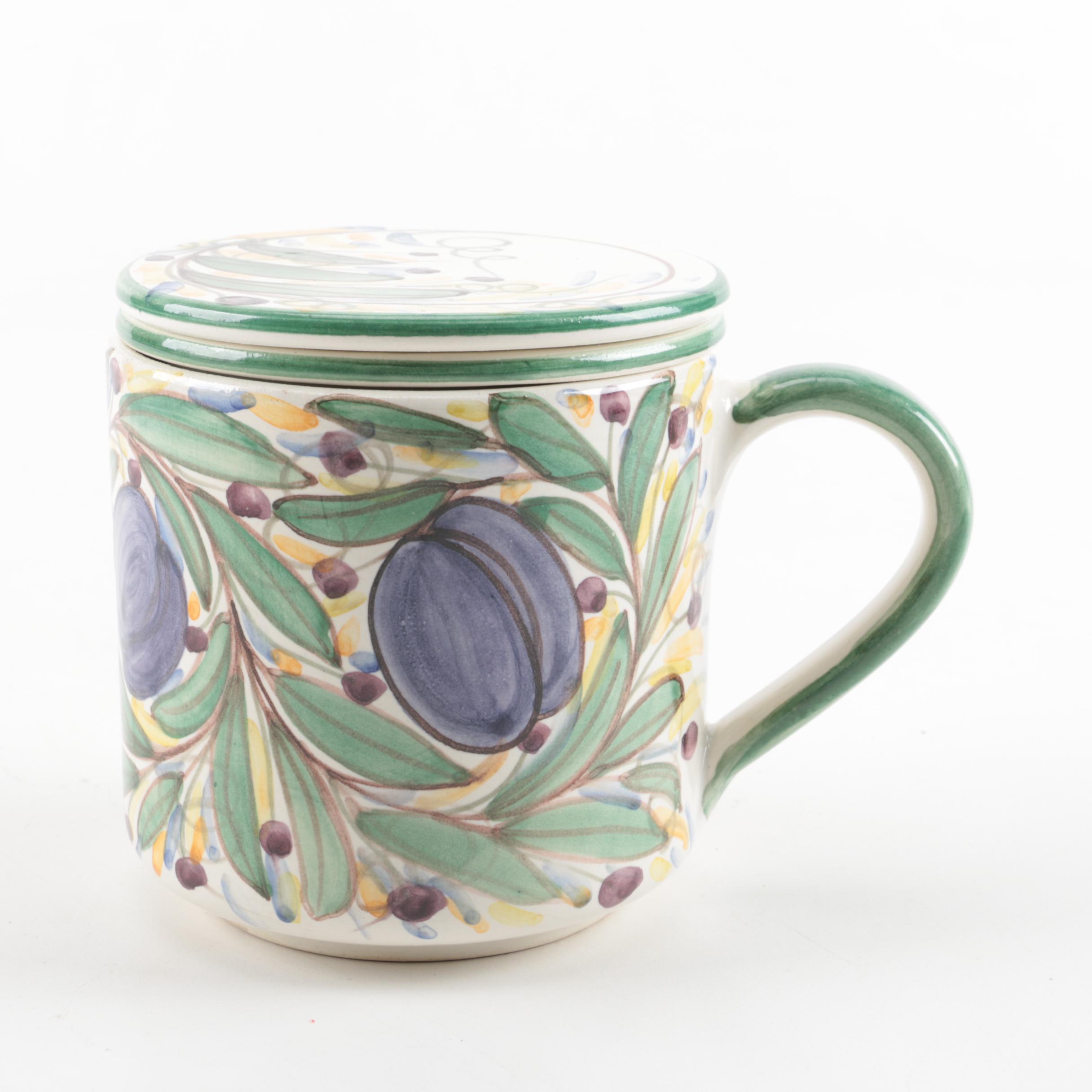 Angela Davies Hand Painted Ceramic Tea Mug