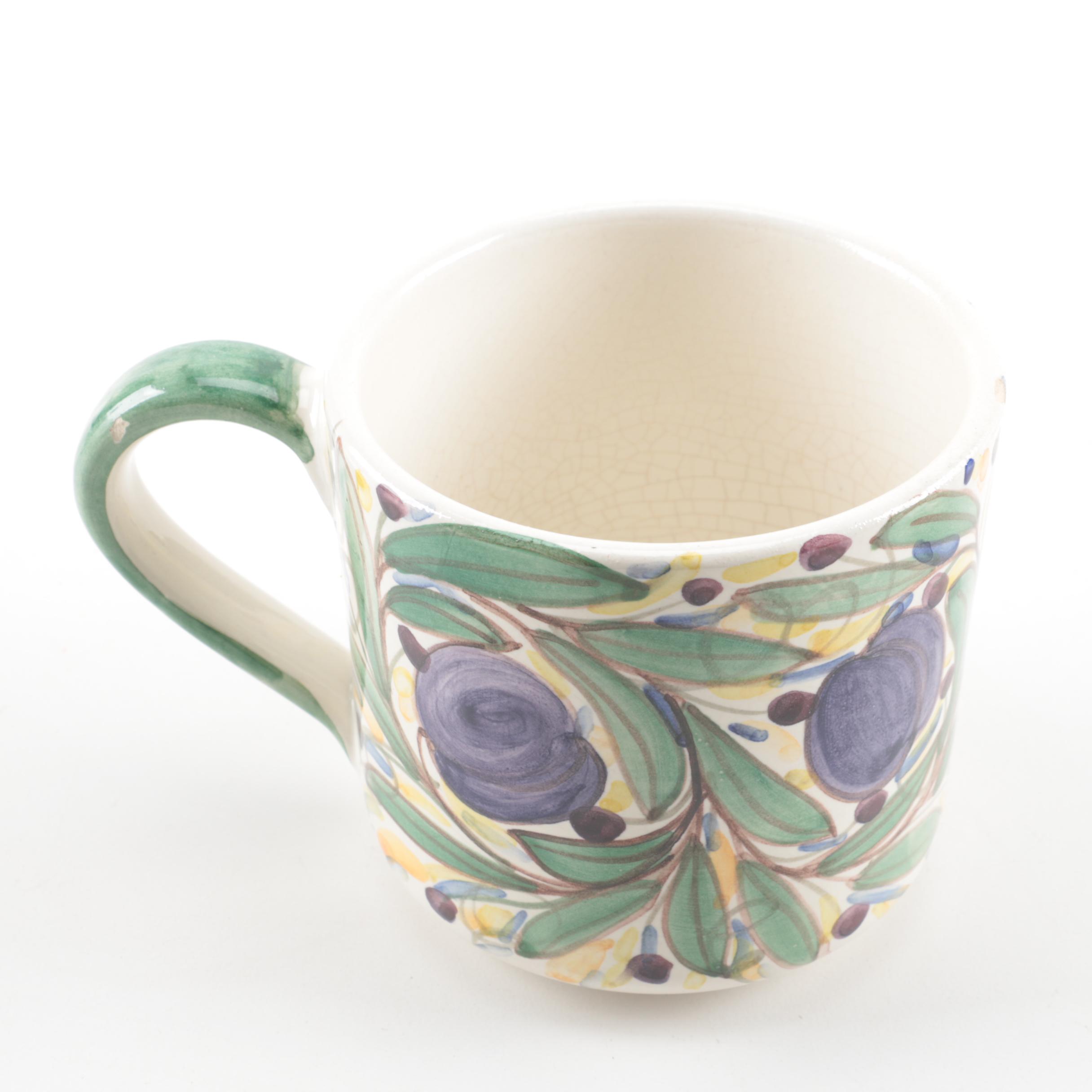 Angela Davies Hand Painted Ceramic Tea Mug